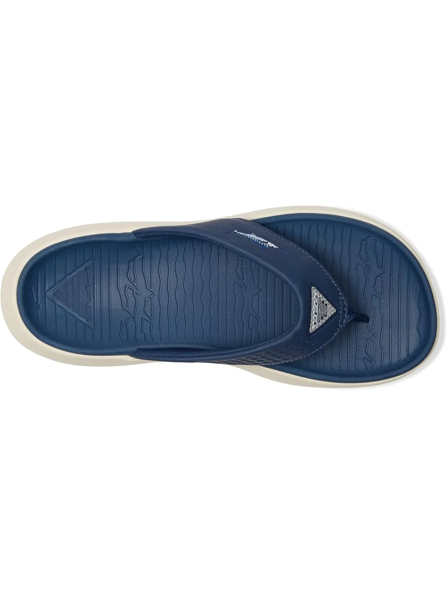 Мужские сандалии Columbia Boatside Fish Flip, Carbon/Chalk — изображение 2 из 7, мел