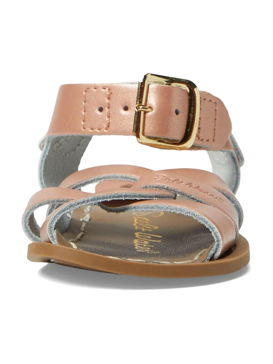Сандалии Salt Water Sandal by Hoy Shoes The Original Salt Water Hook & Loop — изображение 2 из 5, розовый золотистый