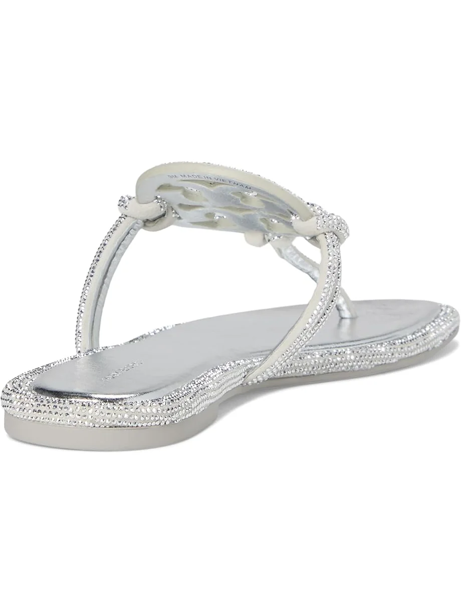 Сандалии Tory Burch Miller Knotted Pave — изображение 5 из 7, серебряный