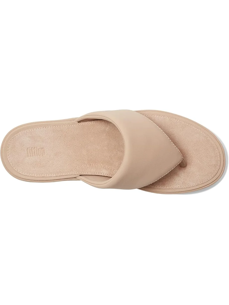 Туфли FitFlop Platfforms Wedge Toe-Post Sandals — изображение 2 из 7, классический бежевый
