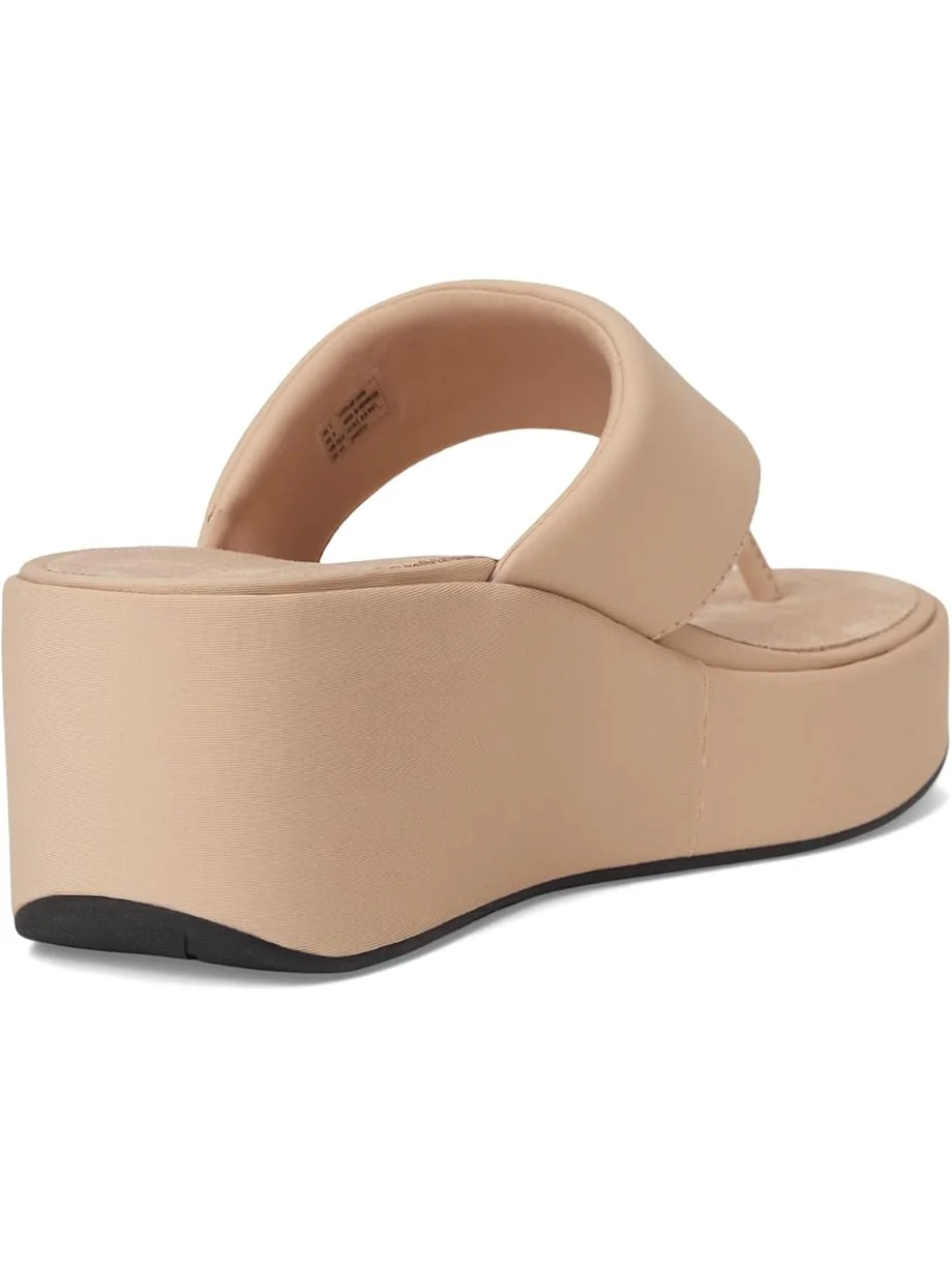 Туфли FitFlop Platfforms Wedge Toe-Post Sandals — изображение 5 из 7, классический бежевый