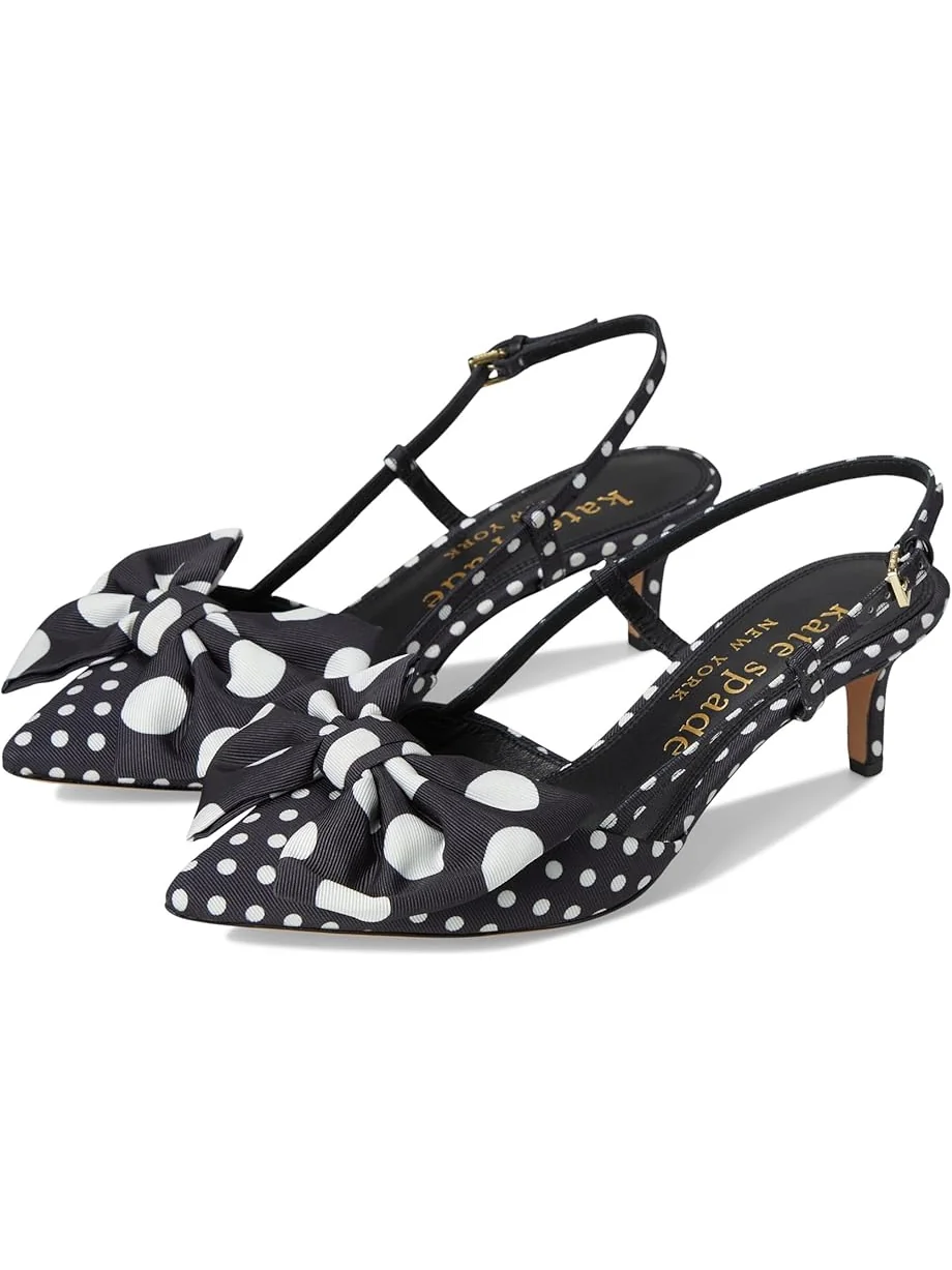 Туфли Kate Spade New York Rue Slingback Mid Heel — изображение 1 из 7, черный/кремовый