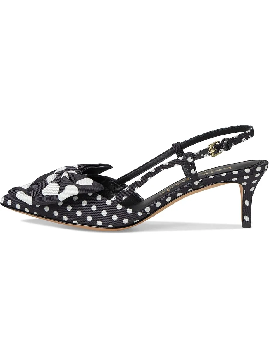 Туфли Kate Spade New York Rue Slingback Mid Heel — изображение 4 из 7, черный/кремовый