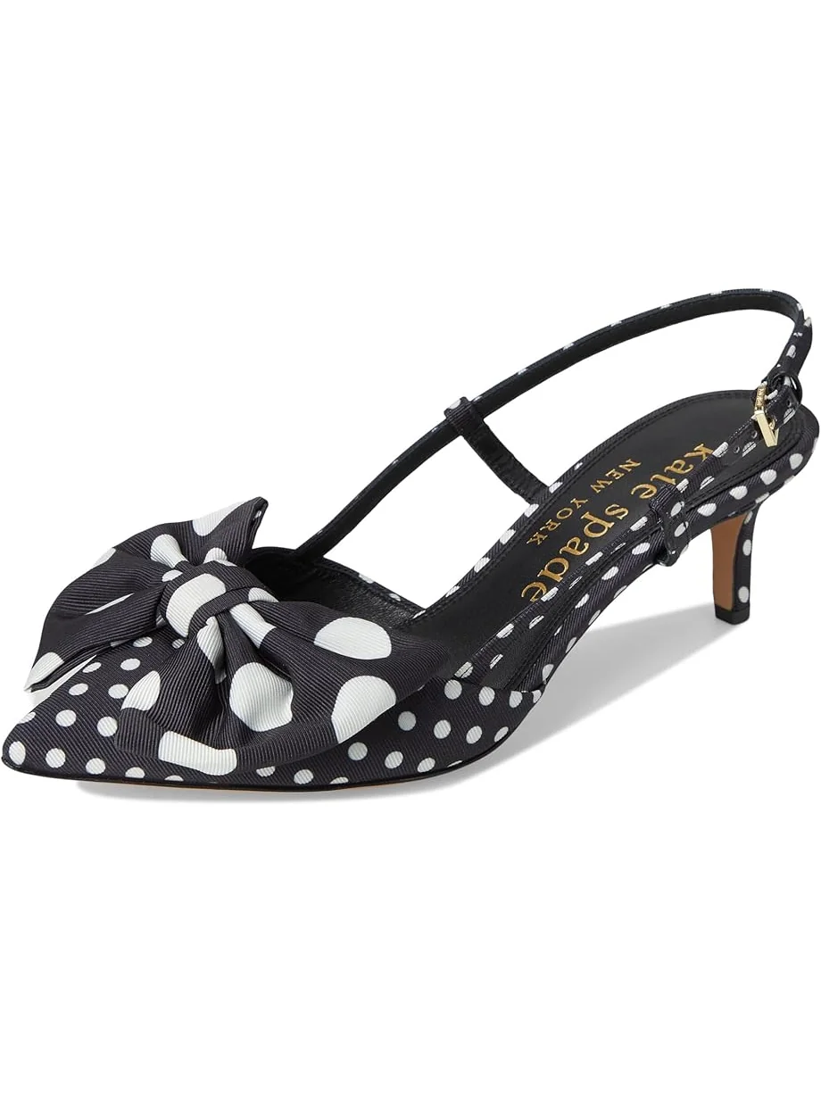 Туфли Kate Spade New York Rue Slingback Mid Heel — изображение 7 из 7, черный/кремовый