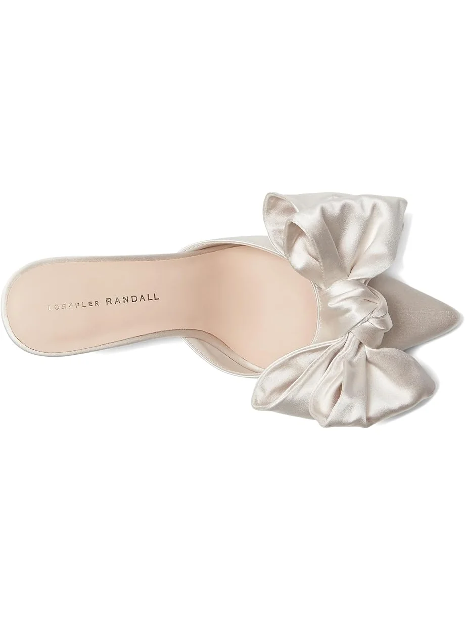 Туфли Loeffler Randall Margot Bow Mule — изображение 2 из 7, кремовый