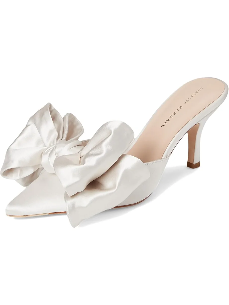Туфли Loeffler Randall Margot Bow Mule — изображение 7 из 7, кремовый