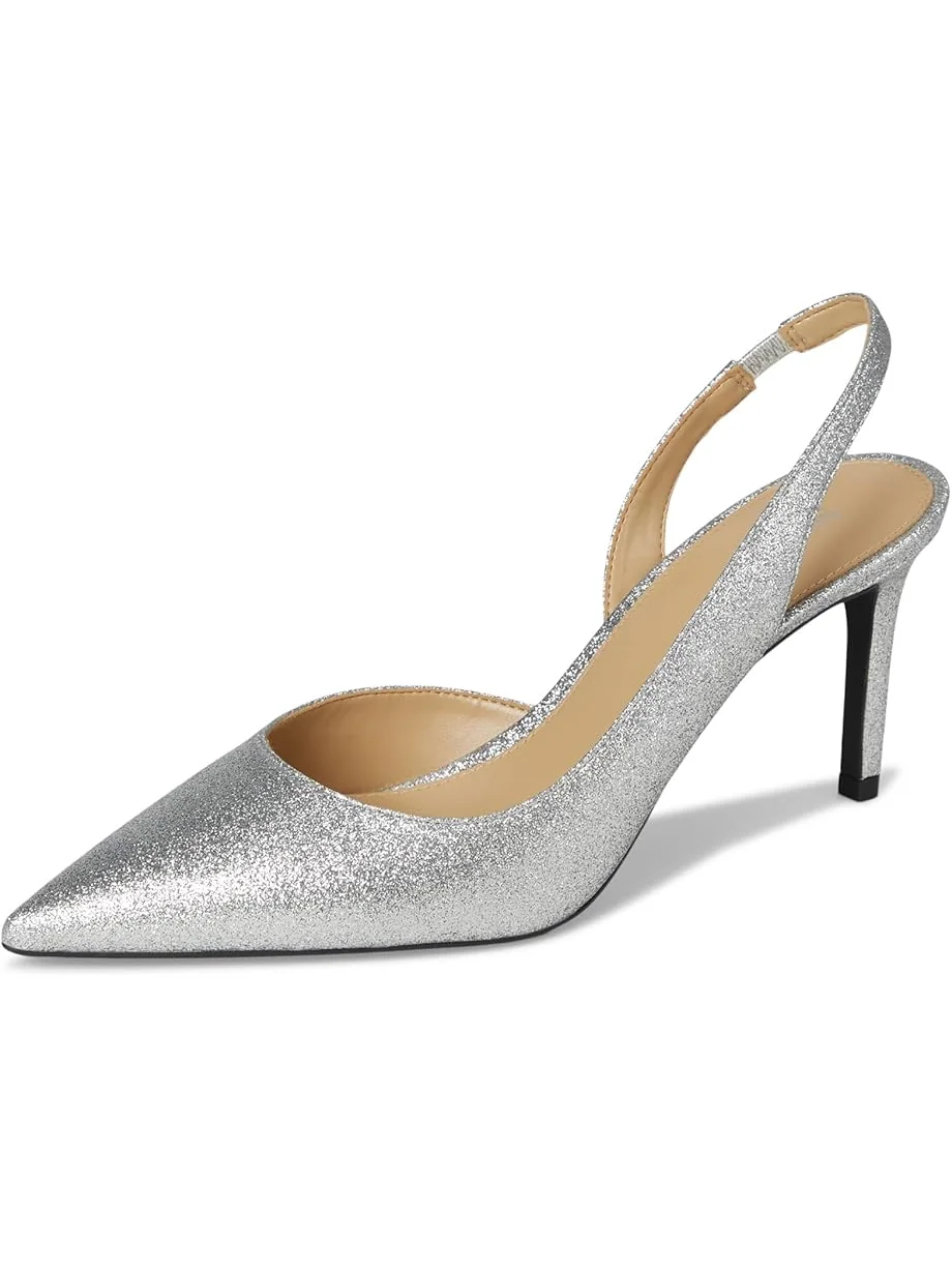 Туфли MICHAEL Michael Kors Alina Flex Sling Pump — изображение 7 из 7, серебряный