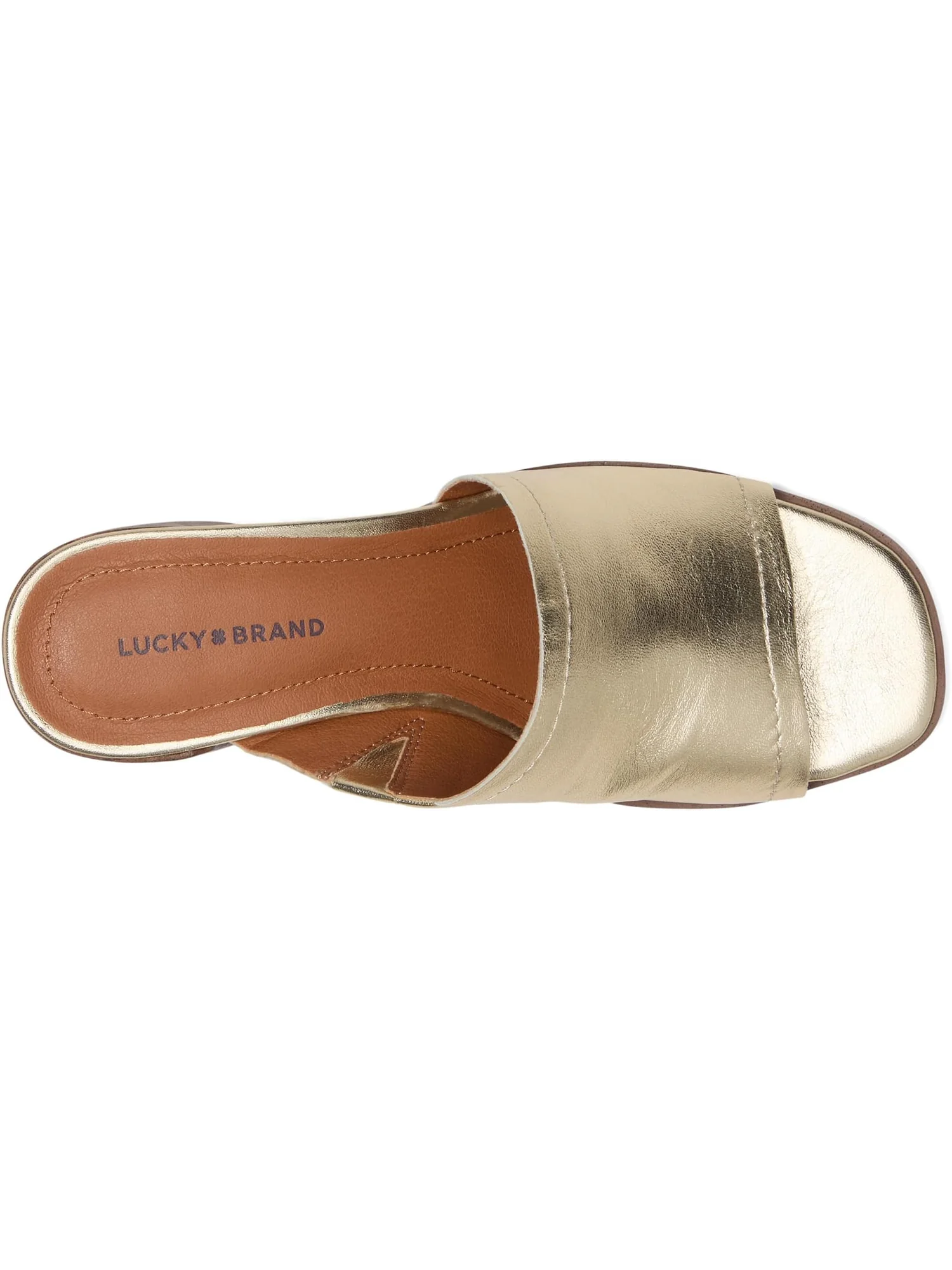 Туфли Lucky Brand Women's Jamira Asymmetrical Mule — изображение 2 из 7, платиновый
