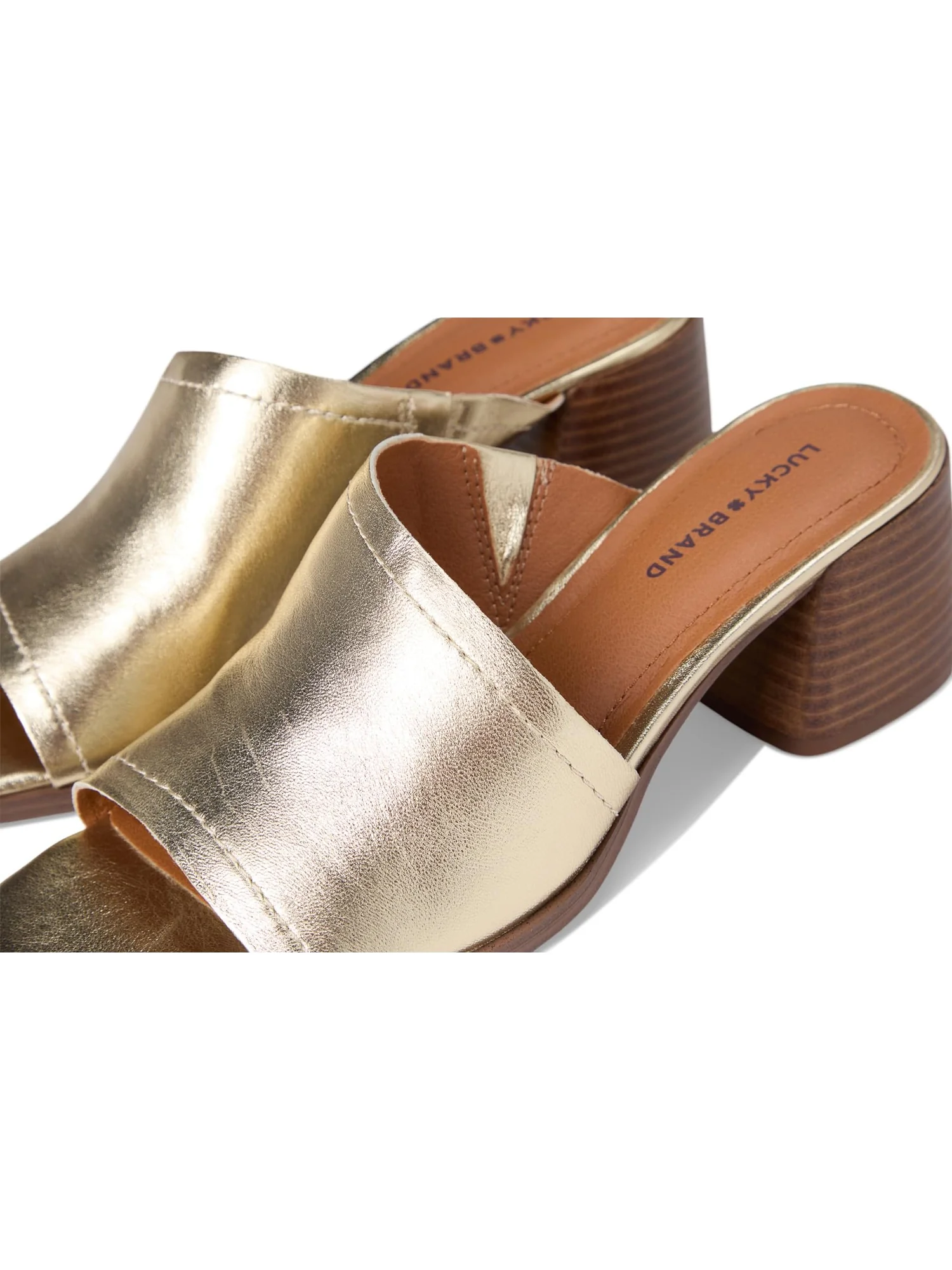 Туфли Lucky Brand Women's Jamira Asymmetrical Mule — изображение 6 из 7, платиновый