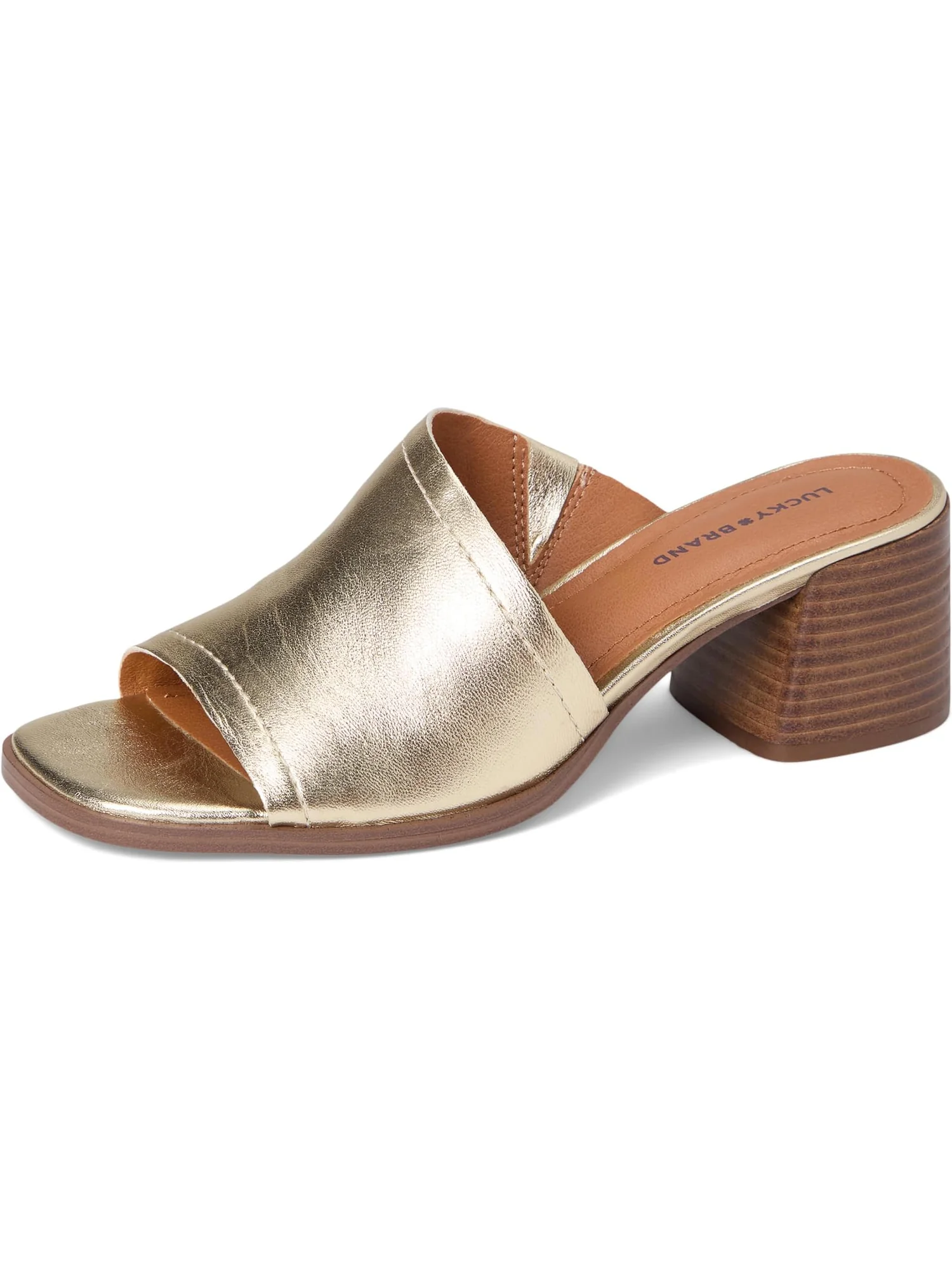 Туфли Lucky Brand Women's Jamira Asymmetrical Mule — изображение 7 из 7, платиновый