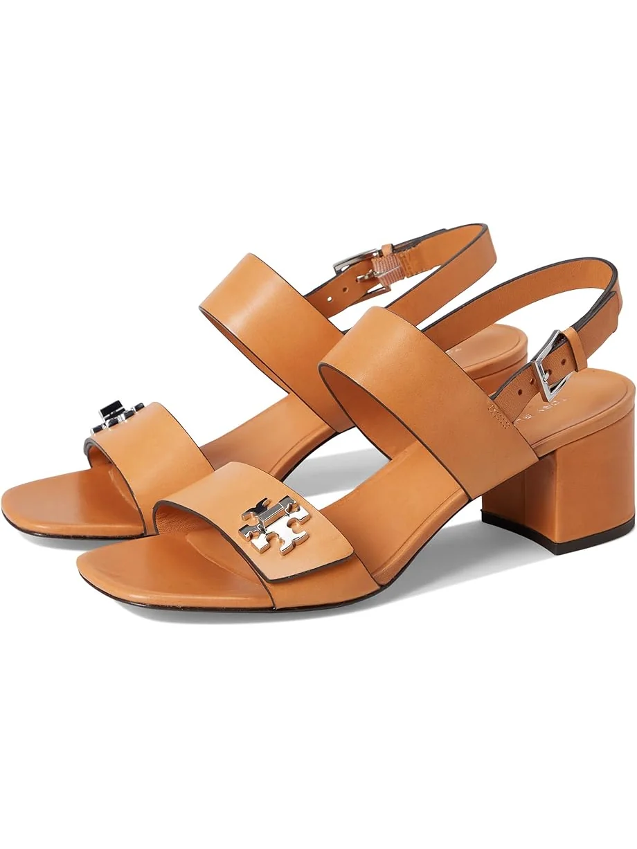 Туфли Tory Burch T Lock Heel Sandals 55mm — изображение 1 из 7, верблюжий