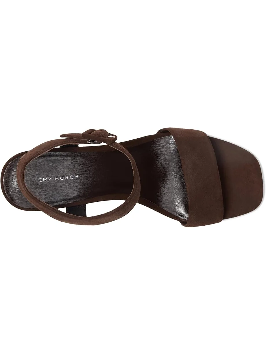 Туфли Tory Burch Double T City Sandals 55mm — изображение 2 из 7, коричневый