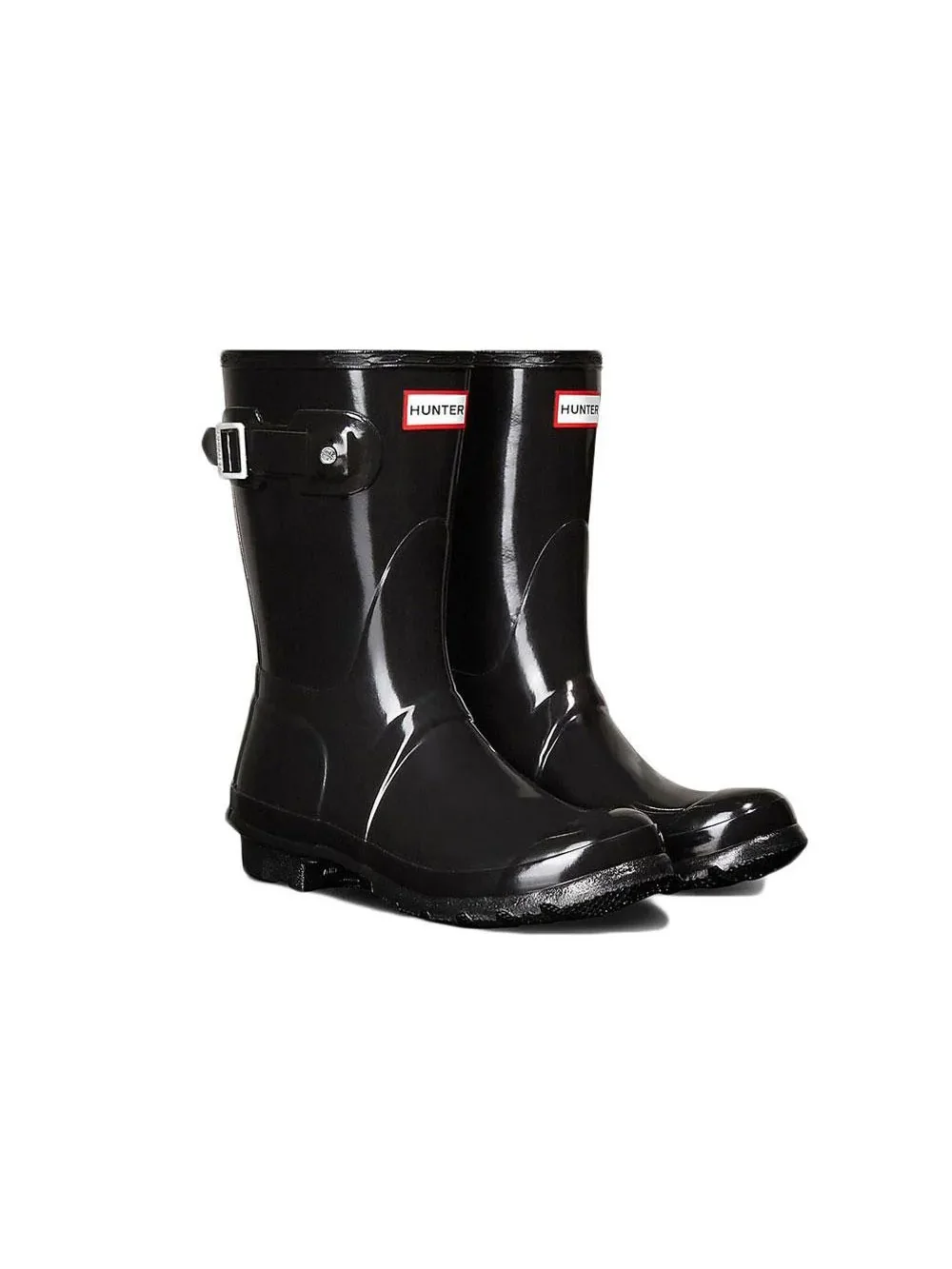 Резиновые сапоги HUNTER Original Short Gloss — изображение 2 из 5, черный
