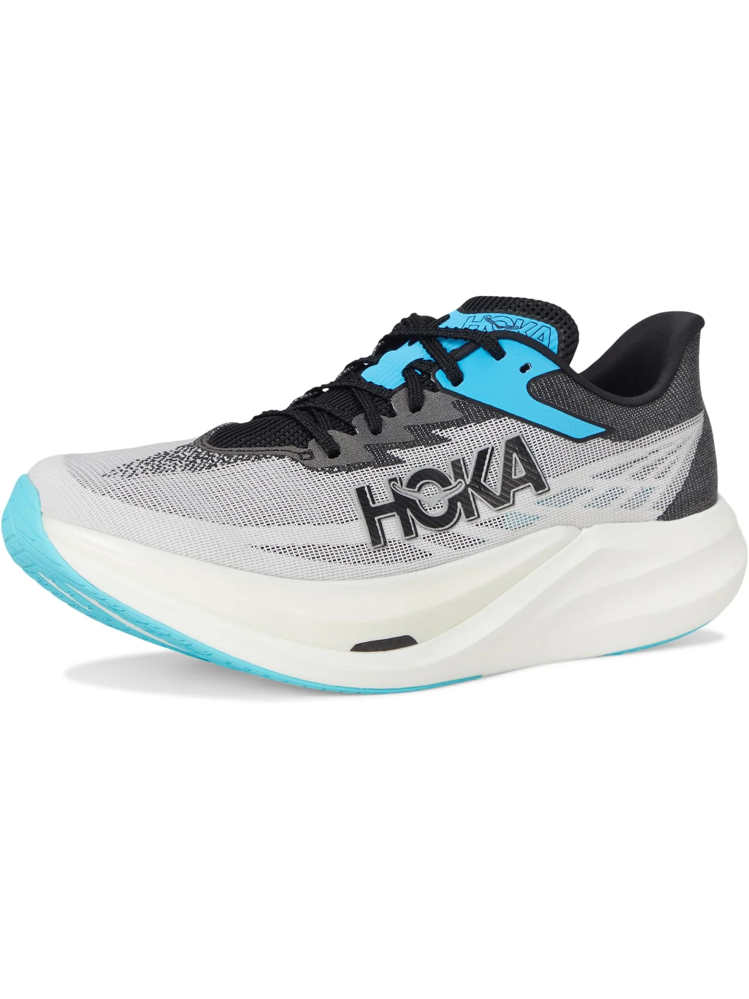 Кроссовки Hoka Rocket X 3 — изображение 7 из 7, белый/черный