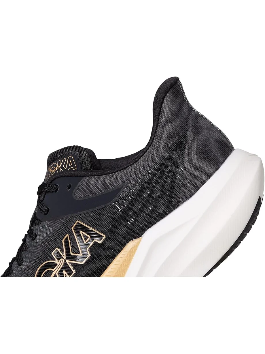 Женские кроссовки Hoka Rocket X 3 — изображение 6 из 7, черный/золотистый