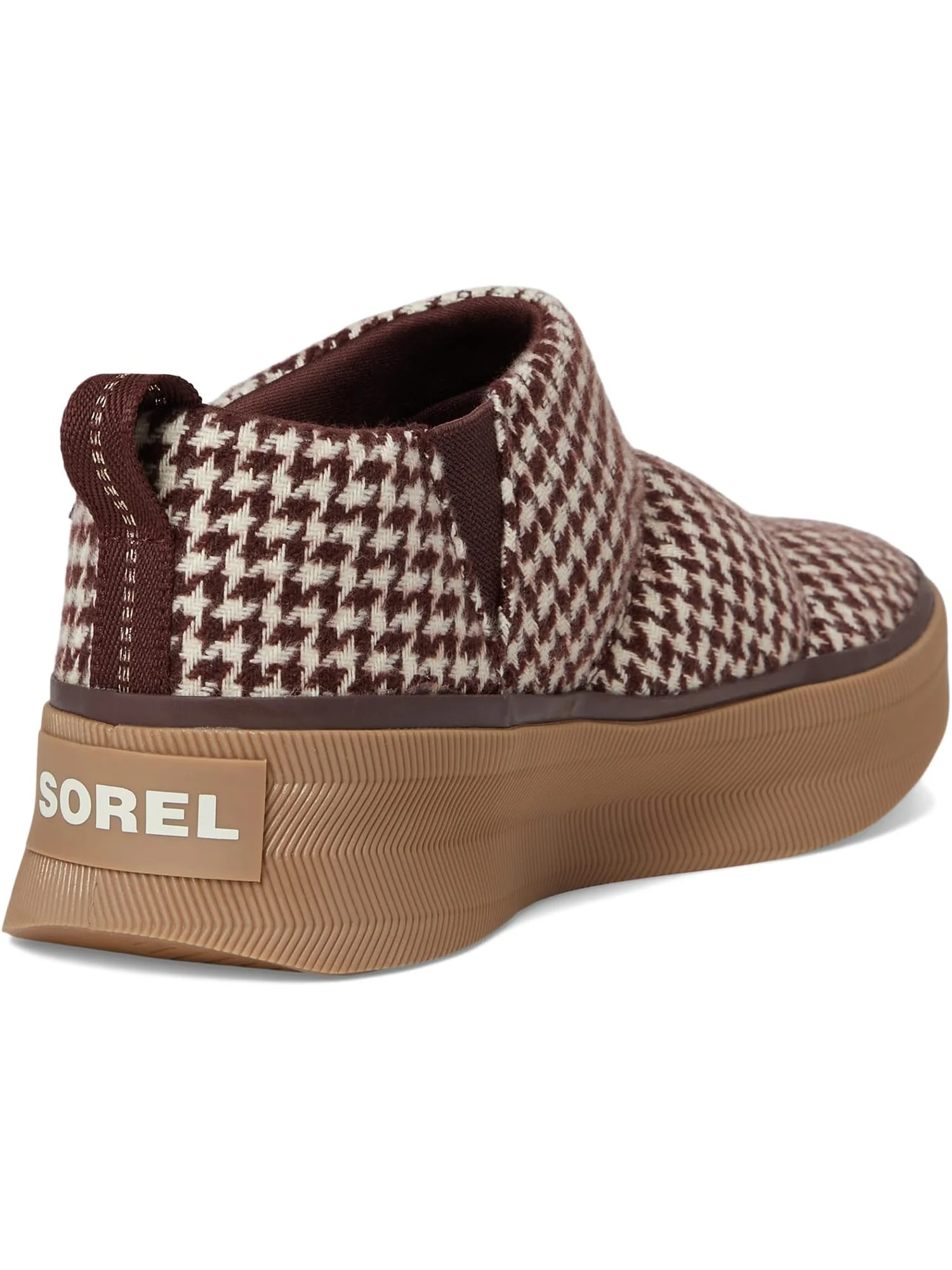 Ботинки женские SOREL Out N About Iv Mini Puffy короткие текстильные — изображение 5 из 7, красно-белый