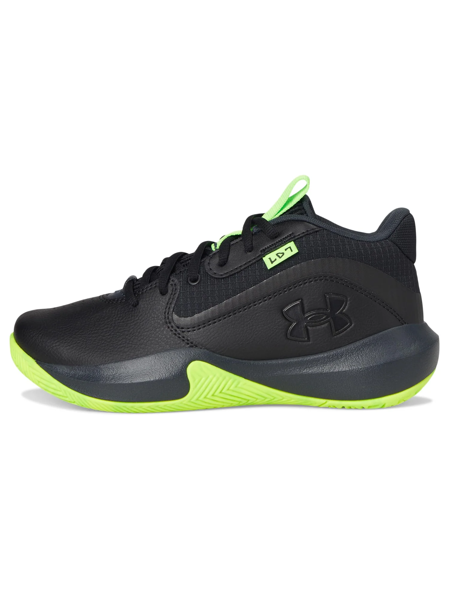 Кроссовки Under Armour Kids Lockdown 7 — изображение 4 из 7, черный//металлик черный