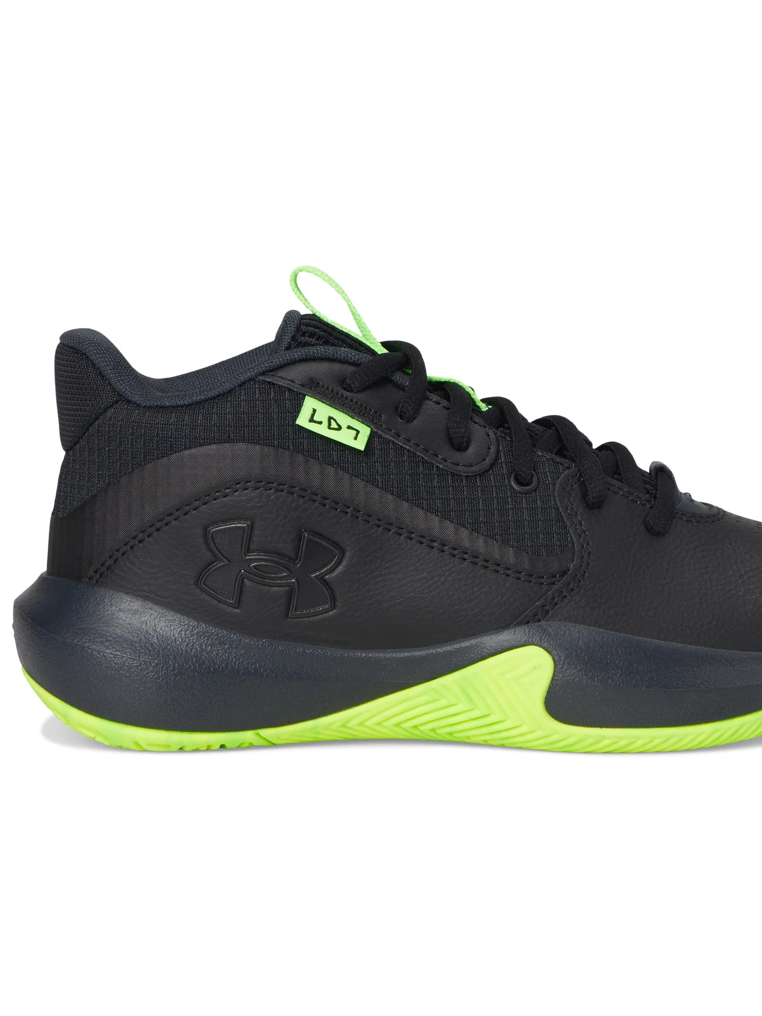 Кроссовки Under Armour Kids Lockdown 7 — изображение 6 из 7, черный//металлик черный