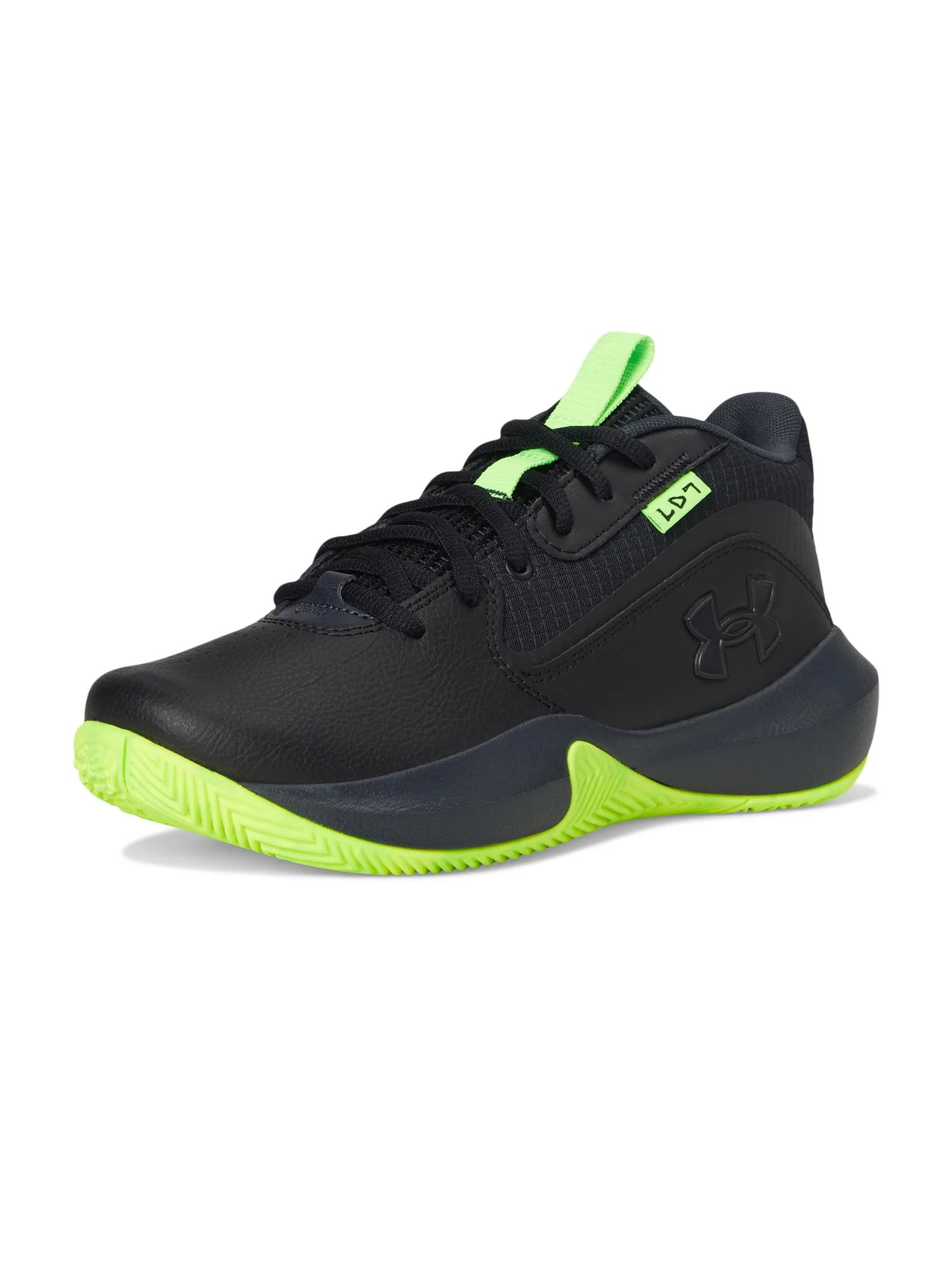 Кроссовки Under Armour Kids Lockdown 7 — изображение 7 из 7, черный//металлик черный