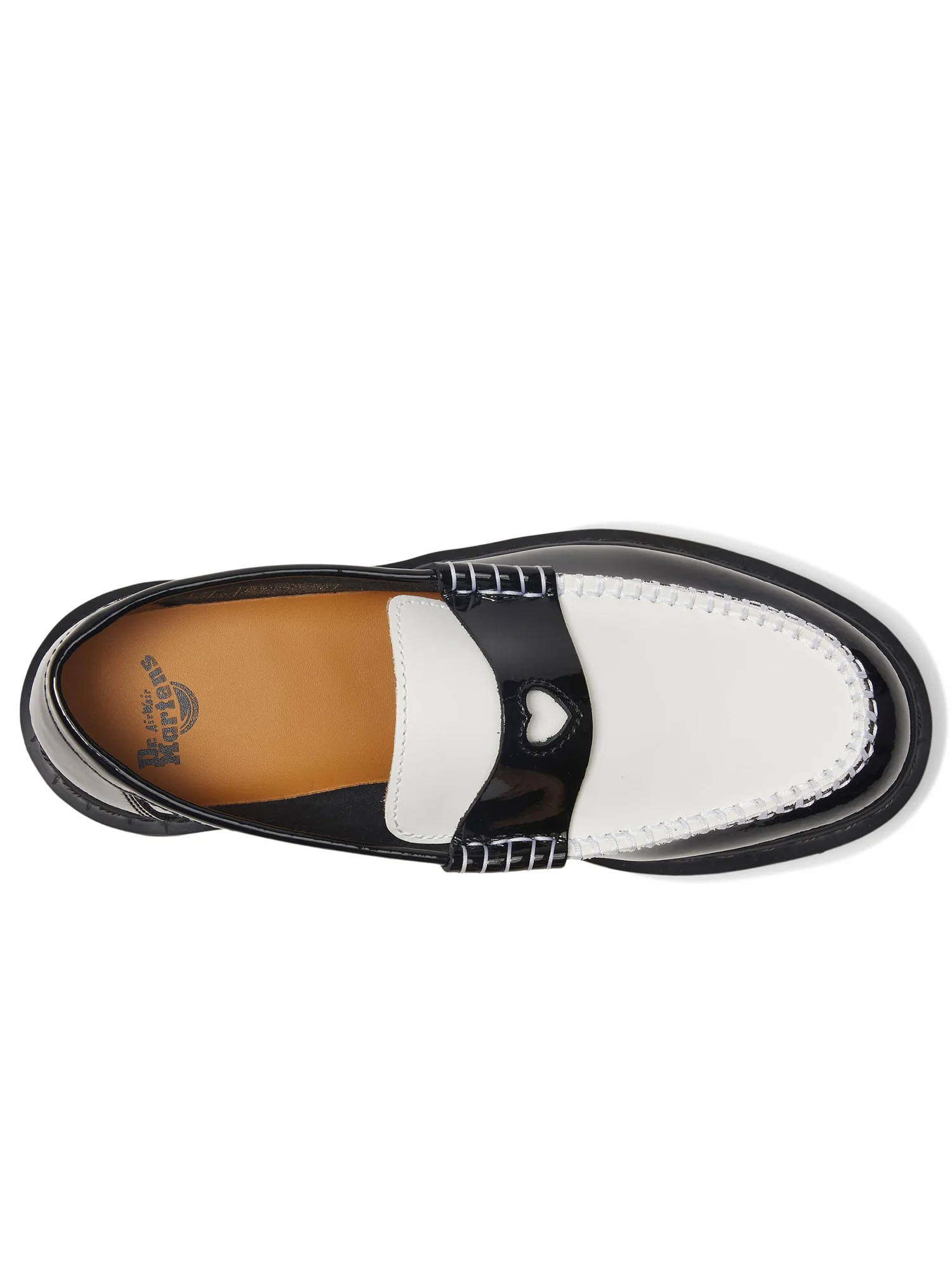 Лоферы Dr. Martens Penton Heart — изображение 2 из 7, черный/белый