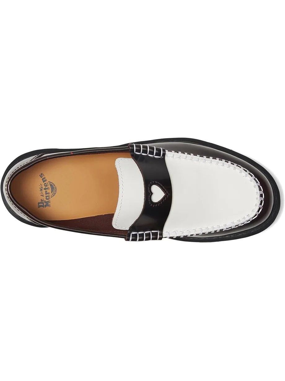 Женские лоферы Dr. Martens Penton Heart — изображение 2 из 7, красный/белый