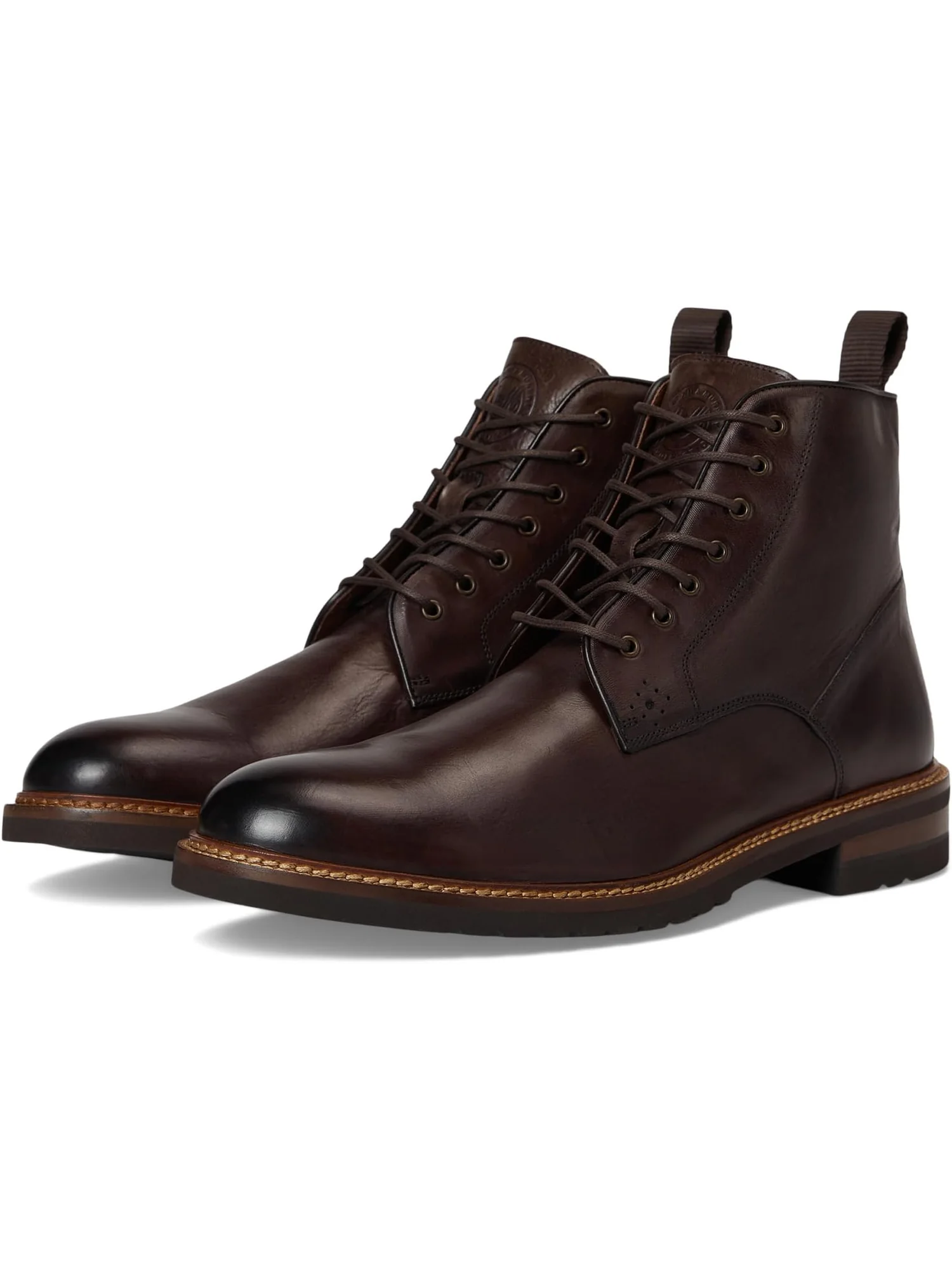 Ботинки Johnston & Murphy Collection Men's Hartford Plain Toe Boots — изображение 1 из 7, темный коричневый