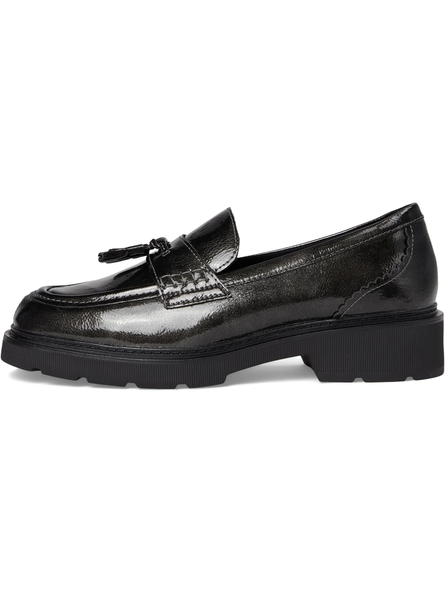 Лоферы Clarks Women's Lauryl Tassel, Gun Metal Synthetic — изображение 4 из 7, металлик