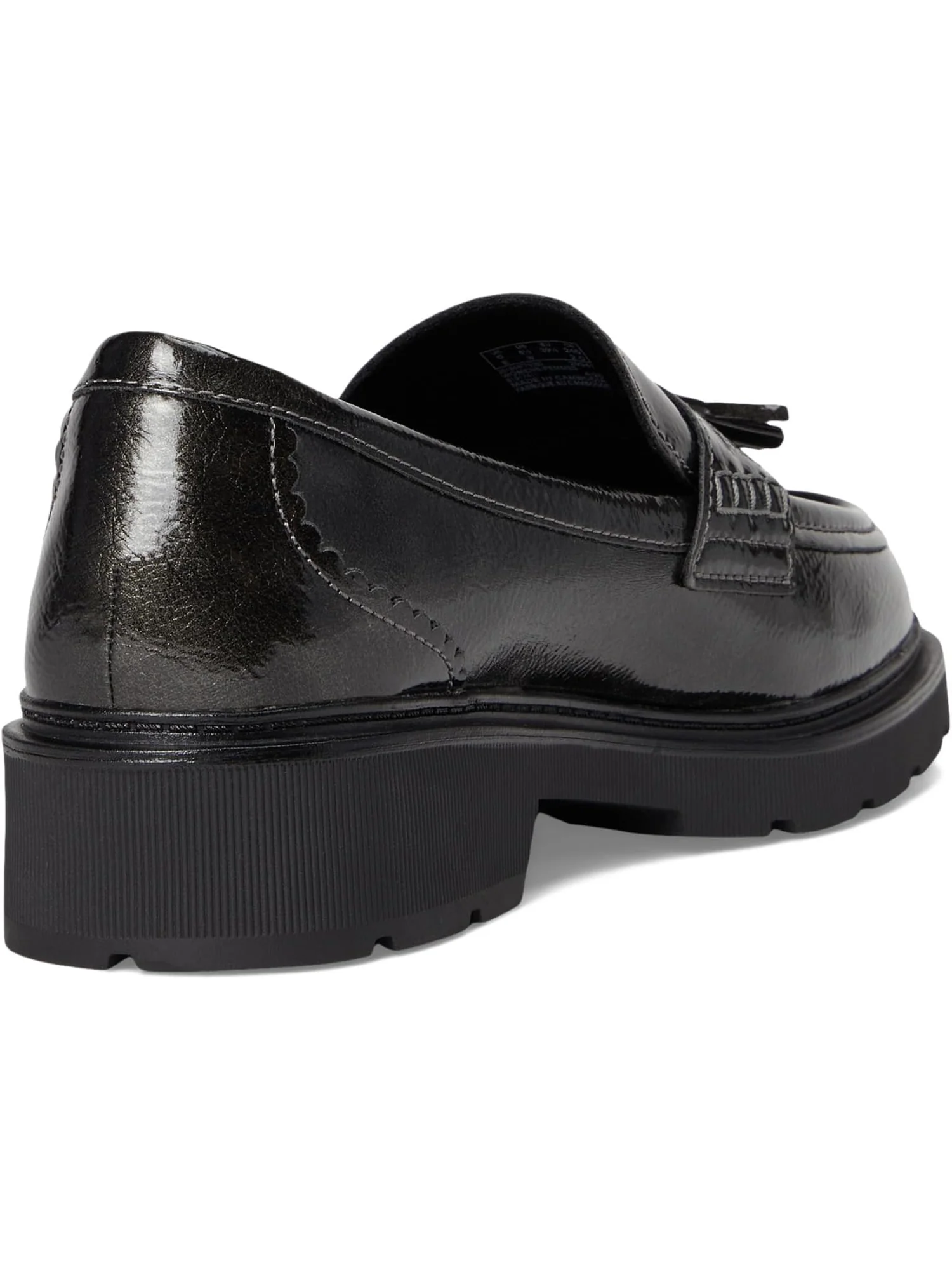 Лоферы Clarks Women's Lauryl Tassel, Gun Metal Synthetic — изображение 5 из 7, металлик