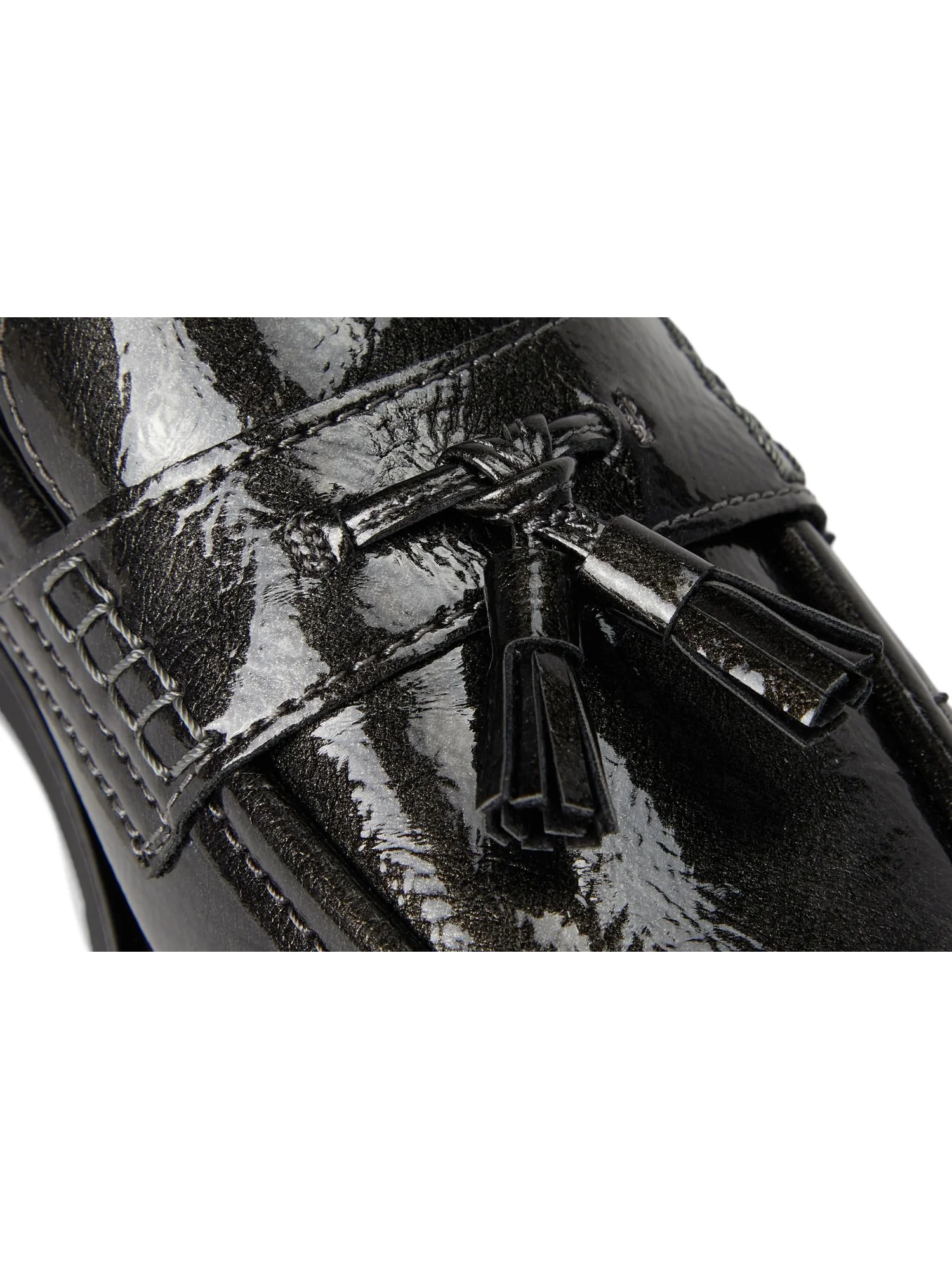 Лоферы Clarks Women's Lauryl Tassel, Gun Metal Synthetic — изображение 6 из 7, металлик