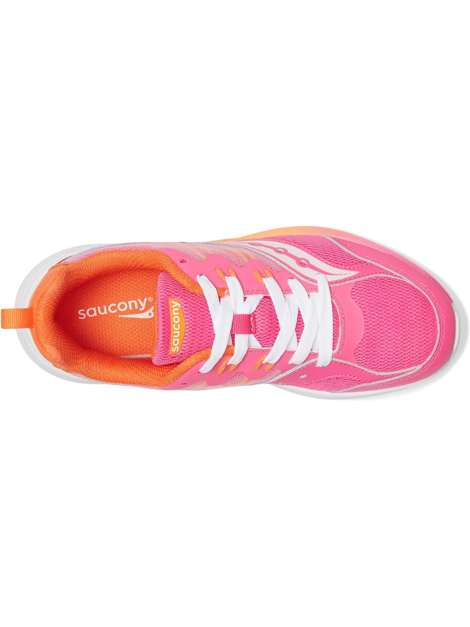 Кроссовки Saucony Kids Endorphin KDZ 2.0 — изображение 2 из 7, розовый/оранжевый