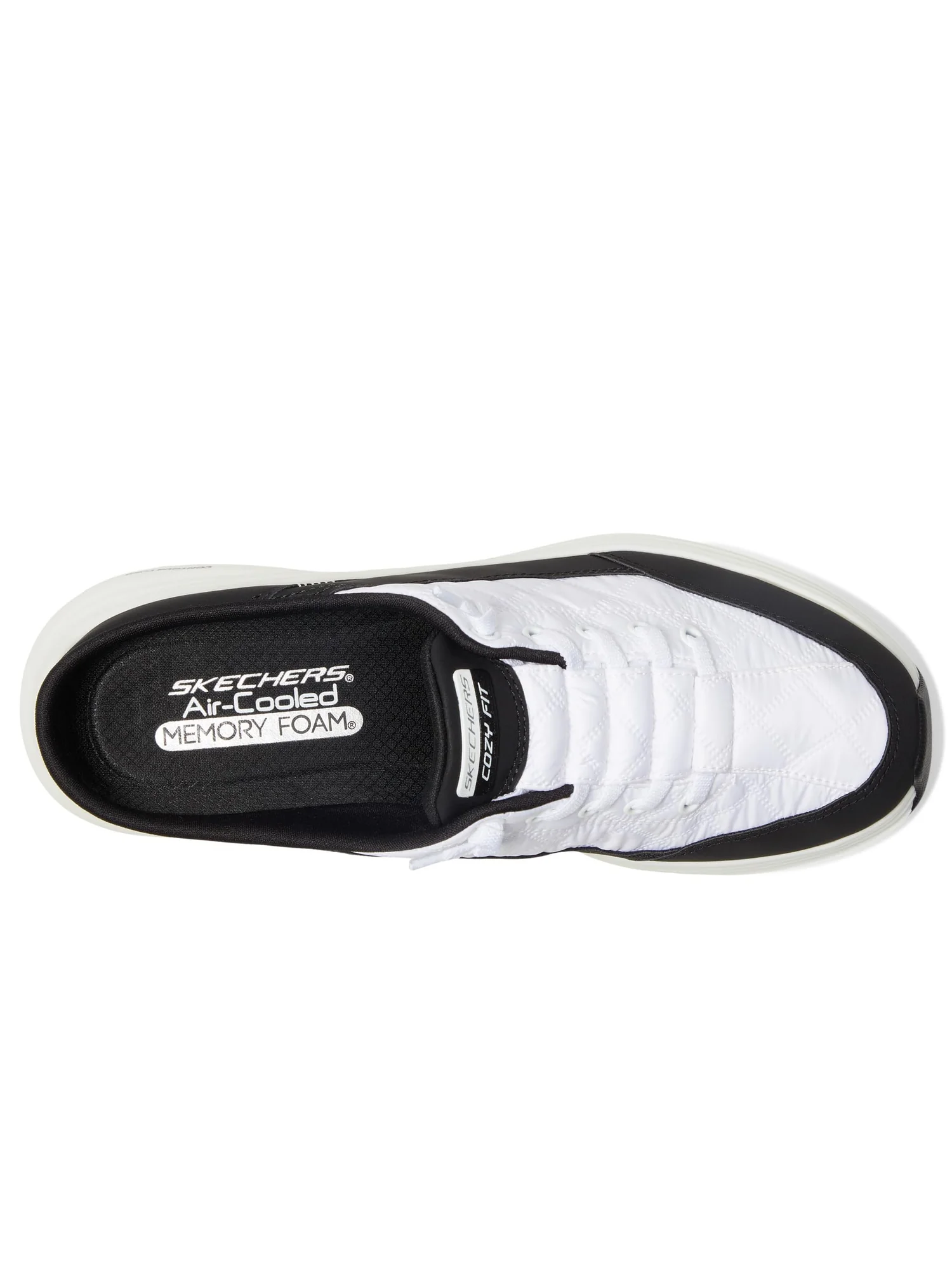 Кроссовки SKECHERS Contour Foam - Cozy Fit — изображение 2 из 7, белый/черный