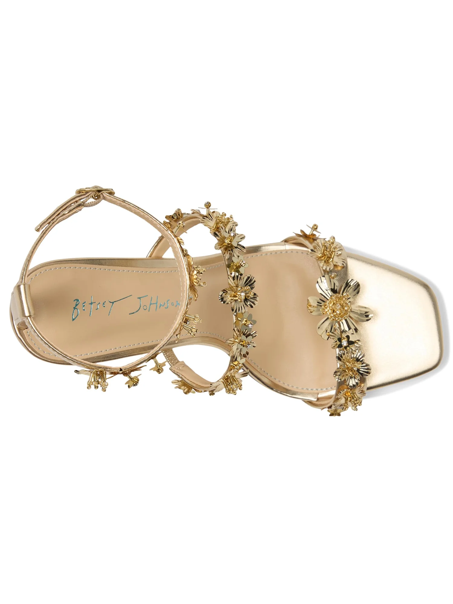 Туфли Blue by Betsey Johnson Lorra Heeled Sandals — изображение 2 из 7, светлый золотистый