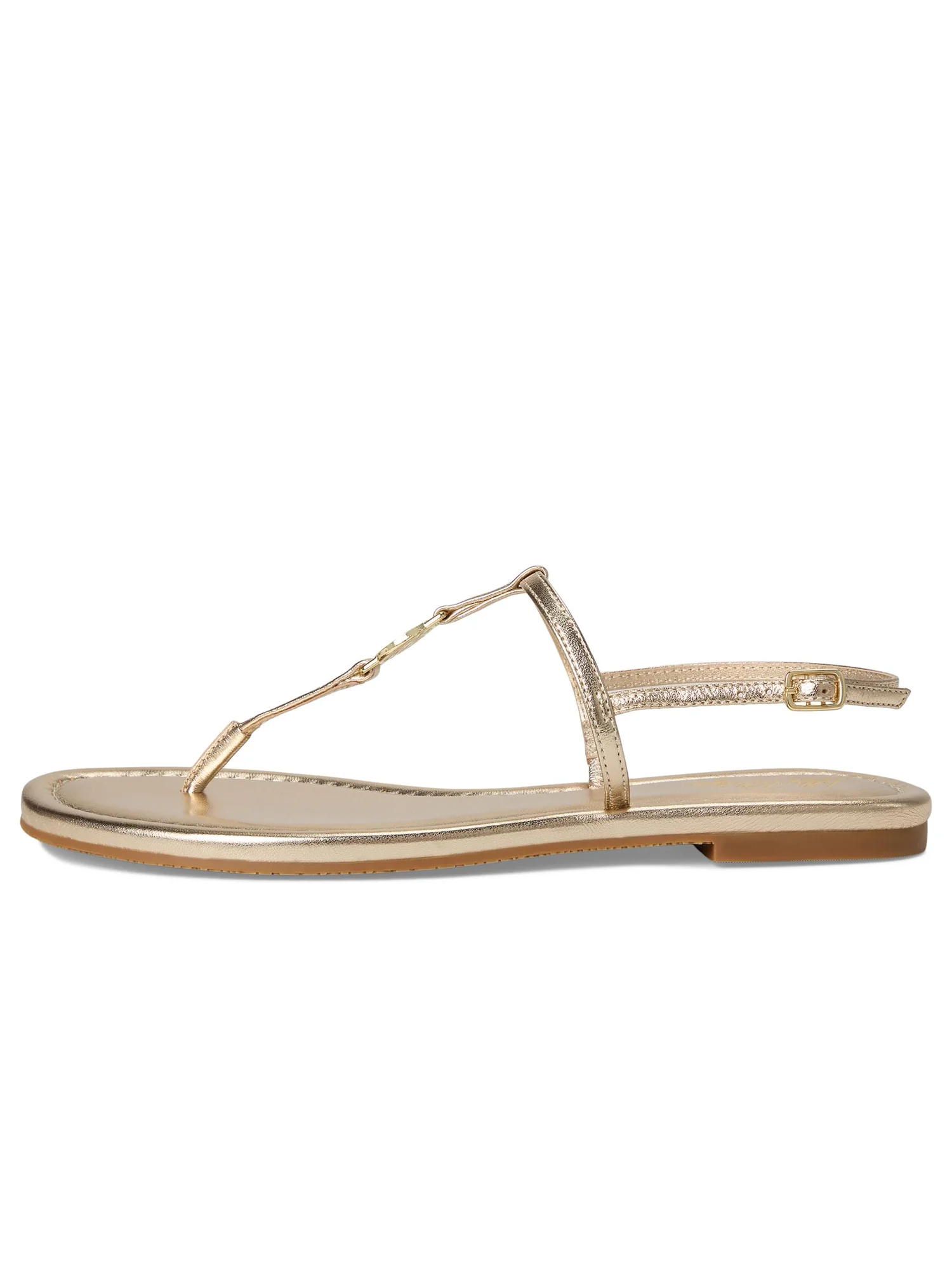 Сандалии Lilly Pulitzer Delilah Logo Sandals — изображение 4 из 7, золотистый металлик