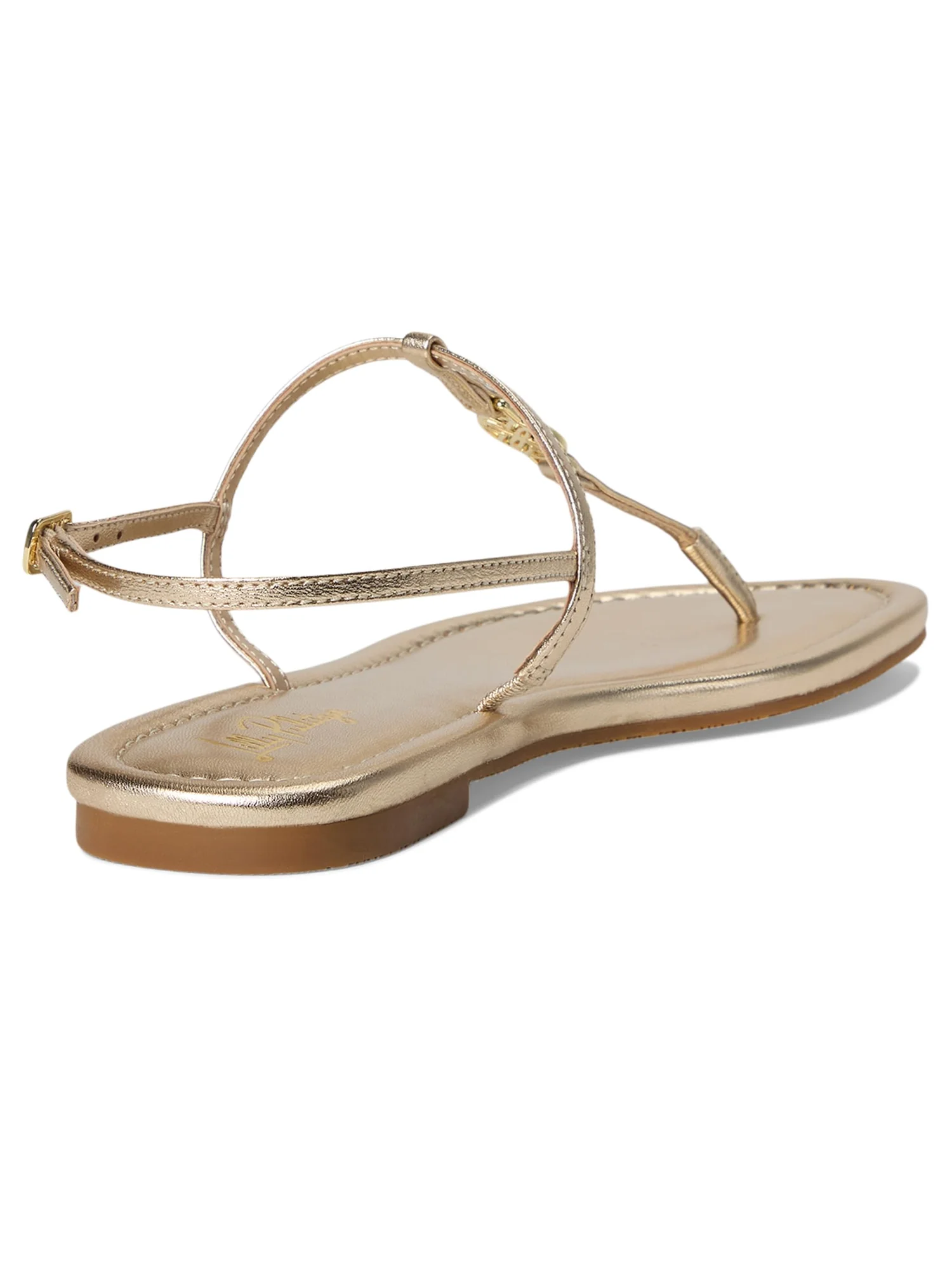 Сандалии Lilly Pulitzer Delilah Logo Sandals — изображение 5 из 7, золотистый металлик