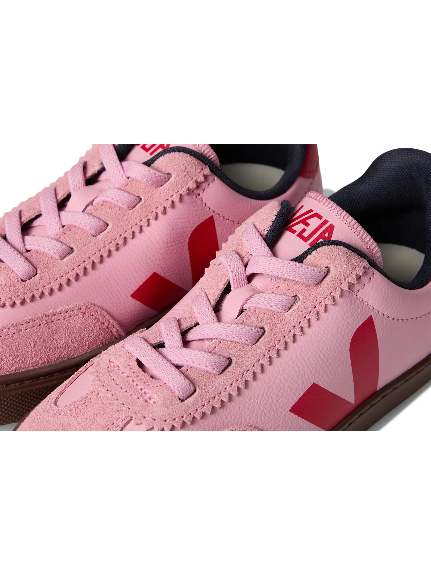 Кроссовки VEJA Kids Small Volley, цвет Guimauve Pekin Bark — изображение 6 из 7