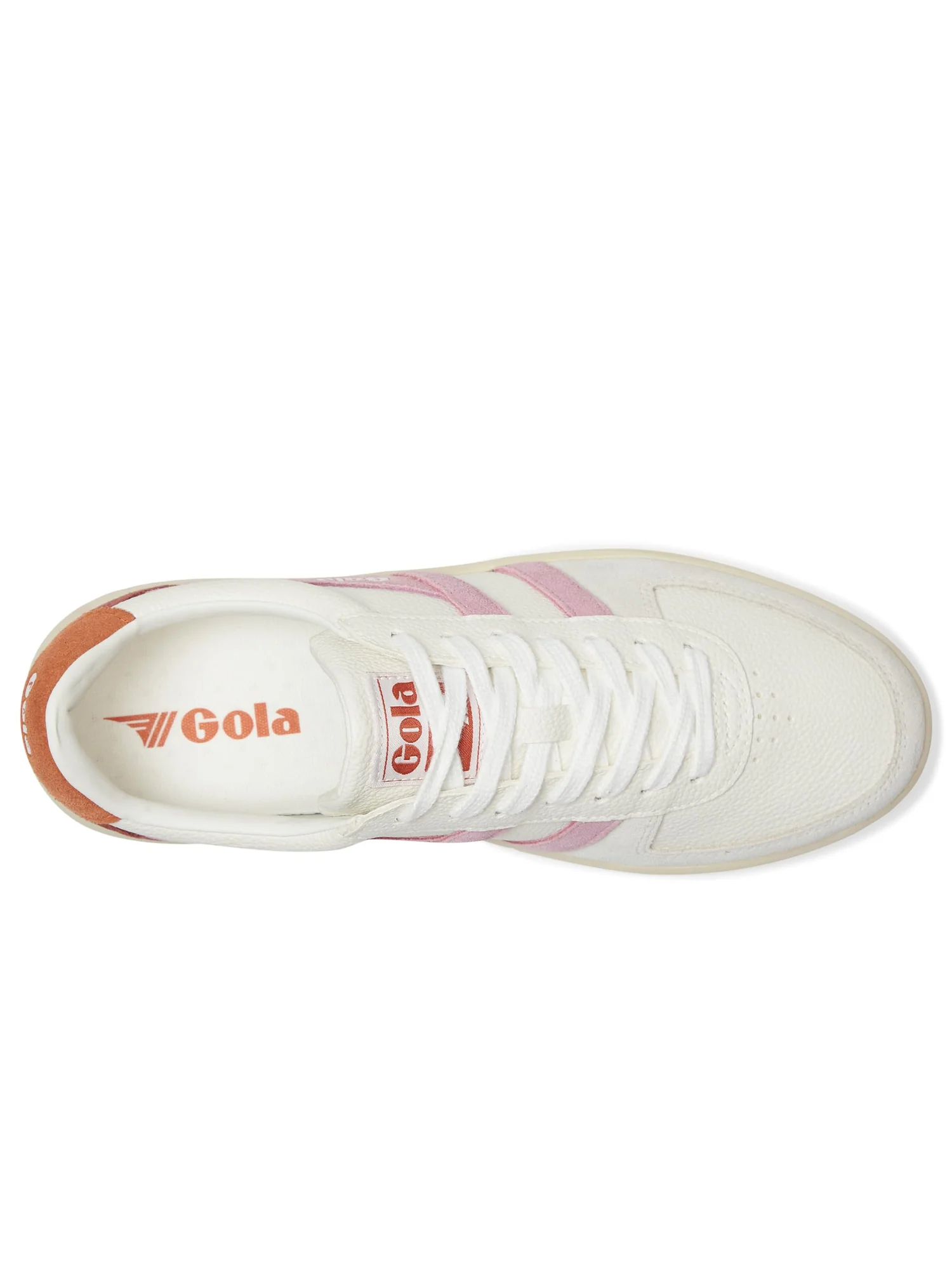 Кроссовки Gola Grandslam Trident — изображение 2 из 7, белый//оранжевый