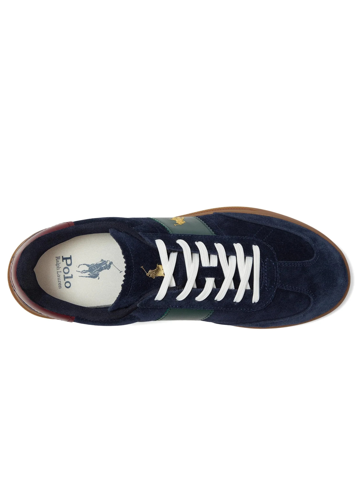 Кроссовки Polo Ralph Lauren Heritage Aera Suede Sneakers — изображение 2 из 7, темно-синий/винный