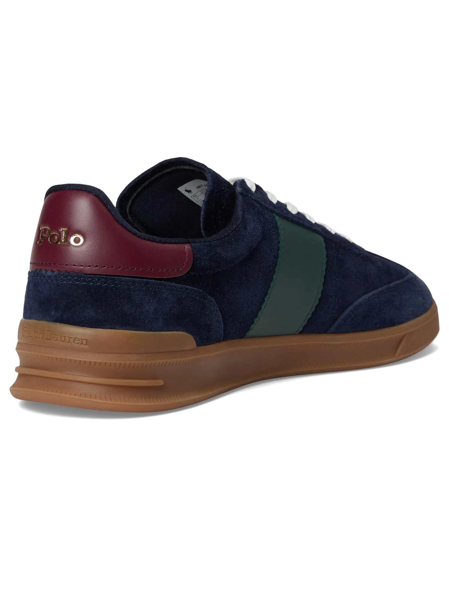 Кроссовки Polo Ralph Lauren Heritage Aera Suede Sneakers — изображение 5 из 7, темно-синий/винный