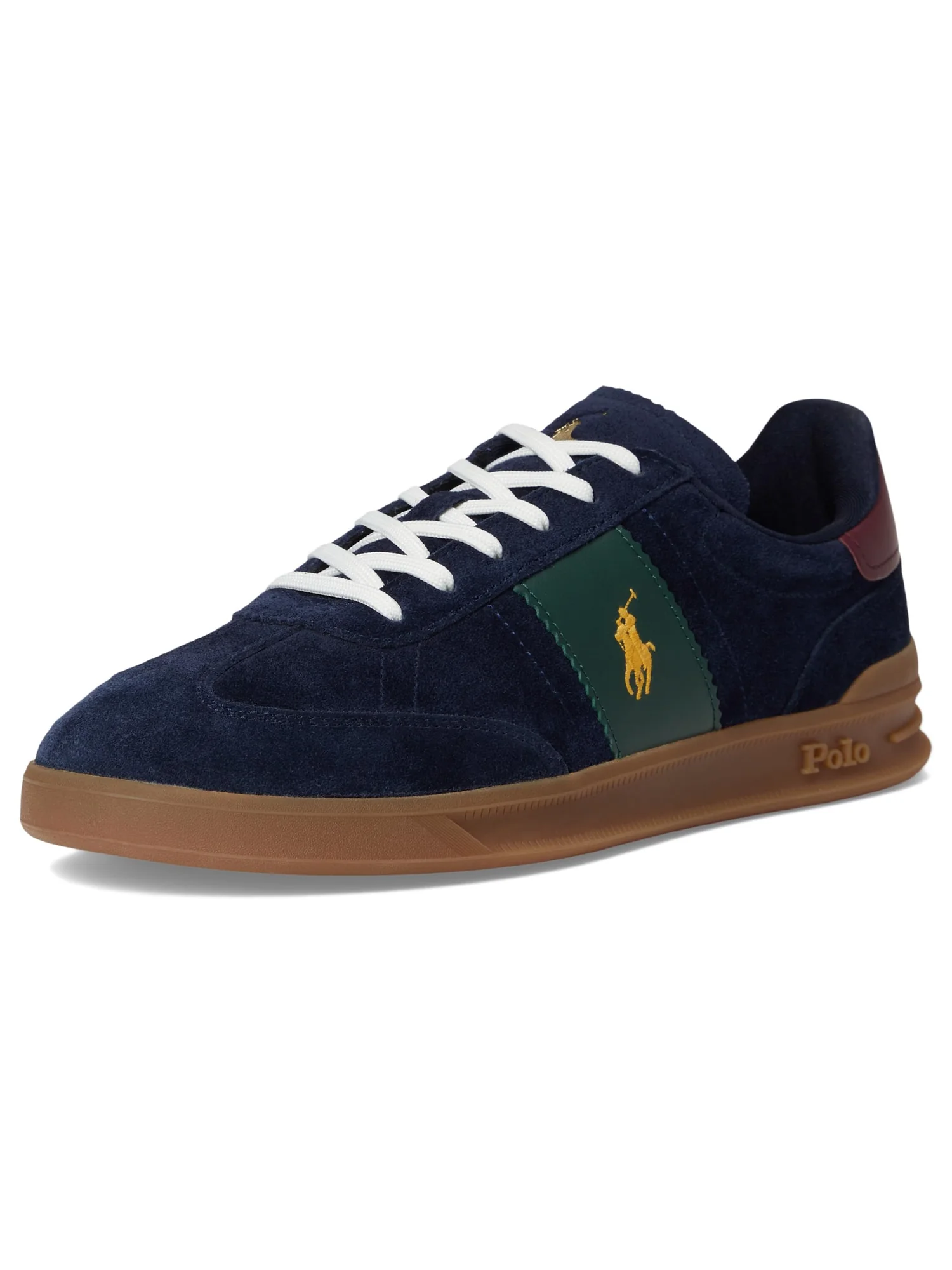 Кроссовки Polo Ralph Lauren Heritage Aera Suede Sneakers — изображение 7 из 7, темно-синий/винный