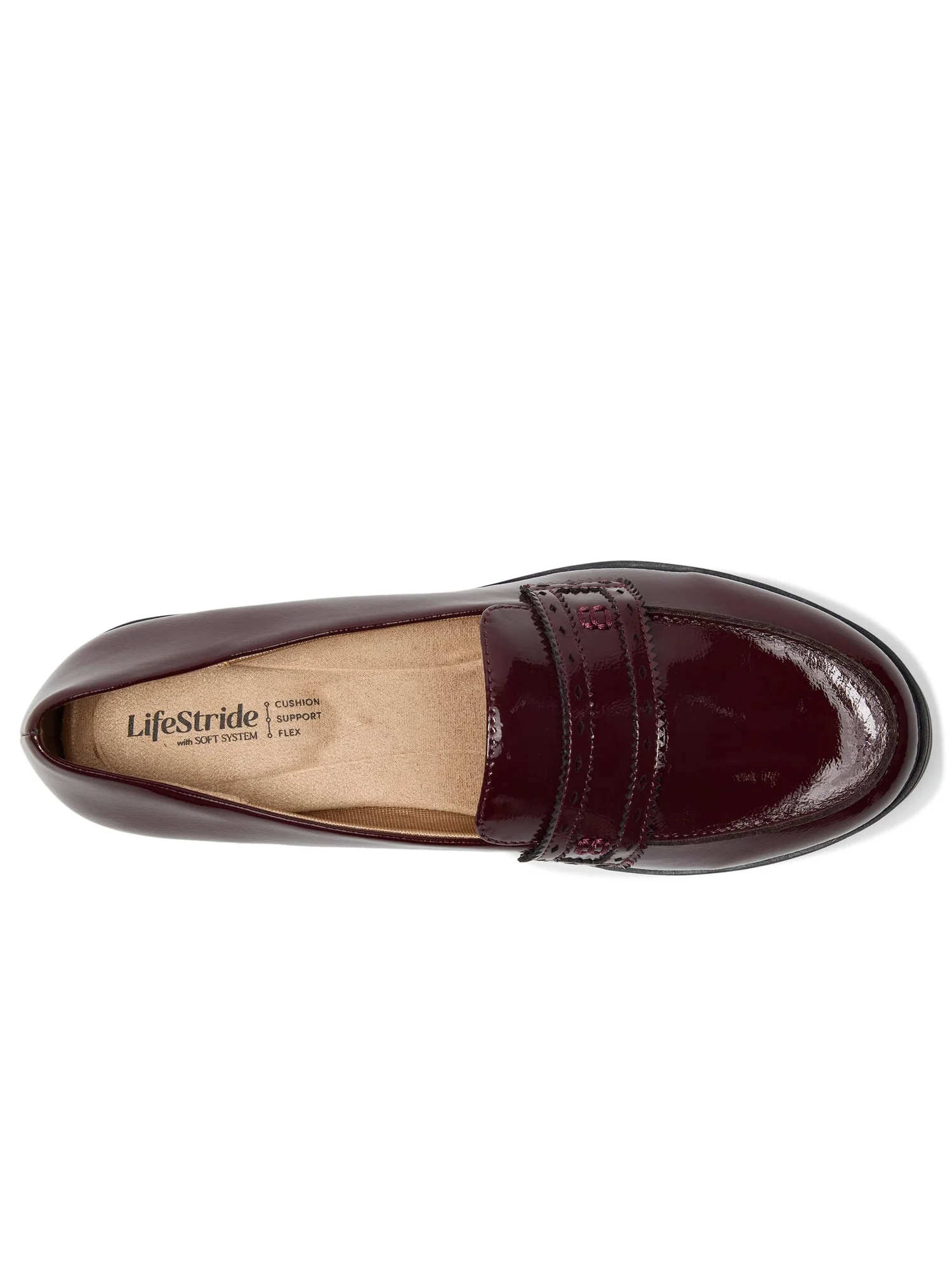 Лоферы LifeStride London Loafer/Moc Shoes — изображение 2 из 7, винный