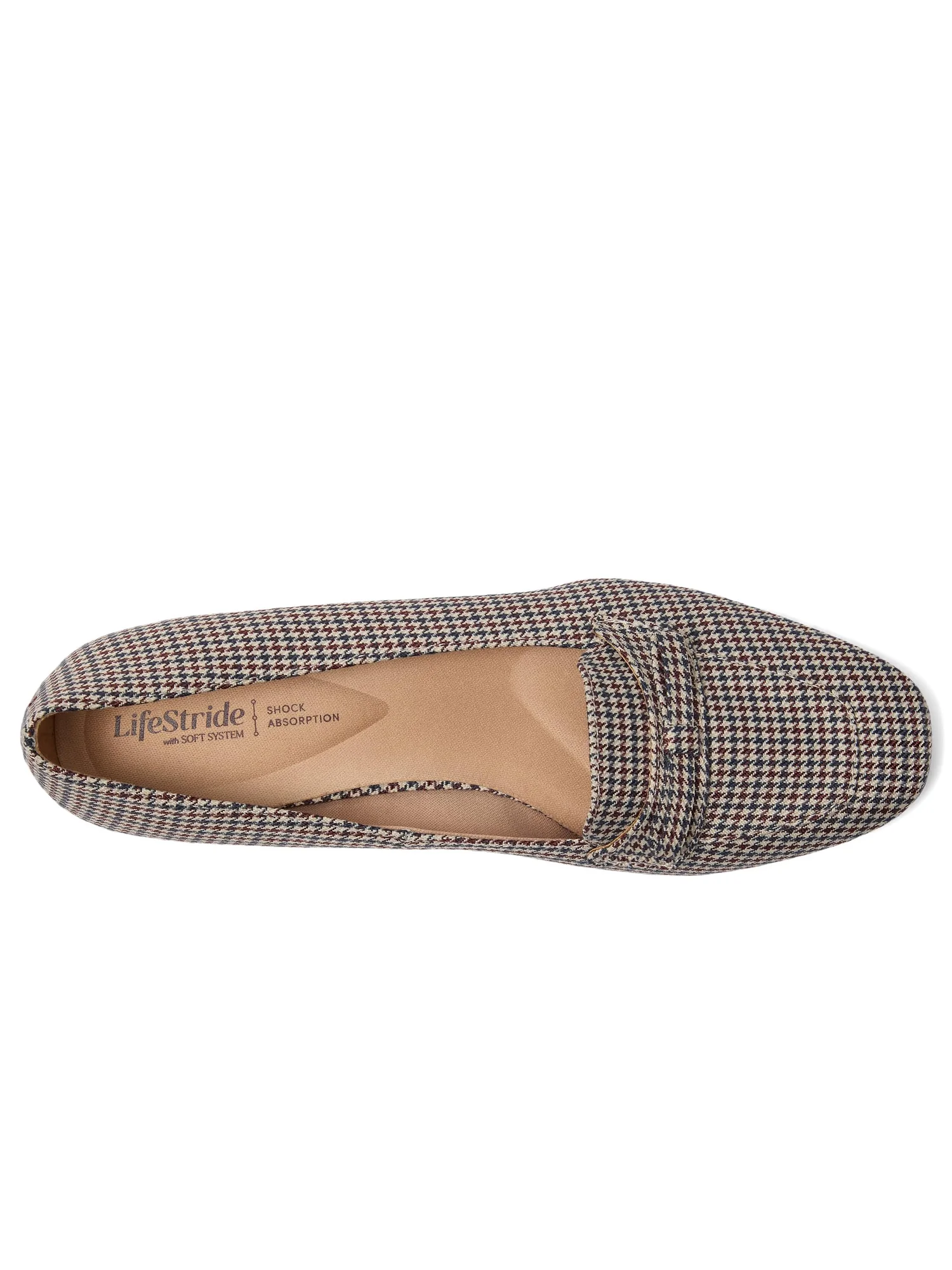 Лоферы LifeStride Claudine Ballerina/Skimmer Shoes — изображение 2 из 7, бежевый мульти