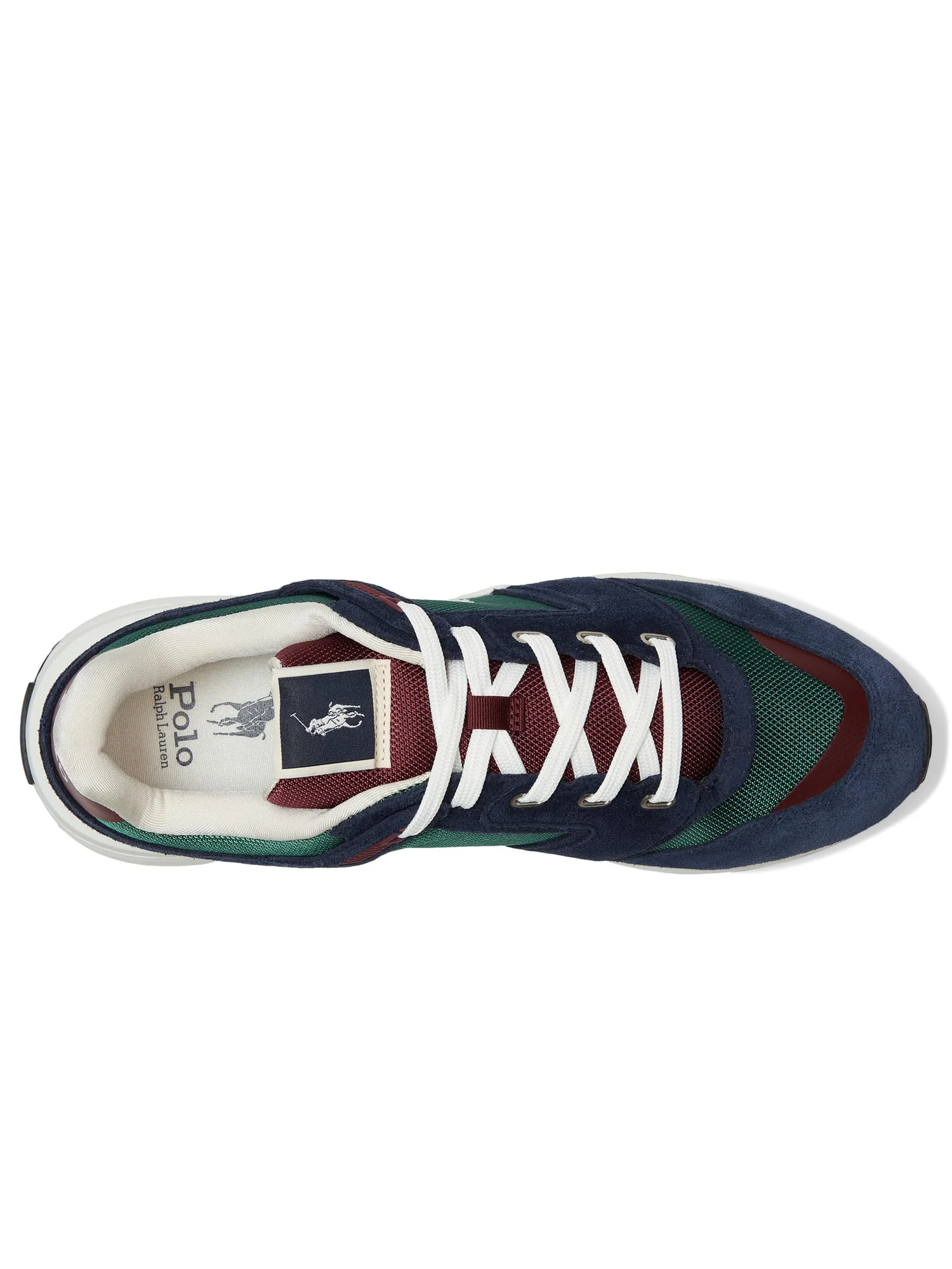 Кроссовки Polo Ralph Lauren Train 89 Suede & Oxford Sneakers, цвет Collegiate Color-Block — изображение 2 из 7