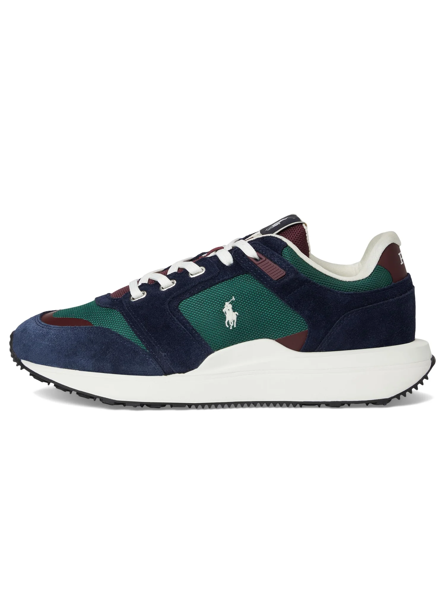 Кроссовки Polo Ralph Lauren Train 89 Suede & Oxford Sneakers, цвет Collegiate Color-Block — изображение 4 из 7