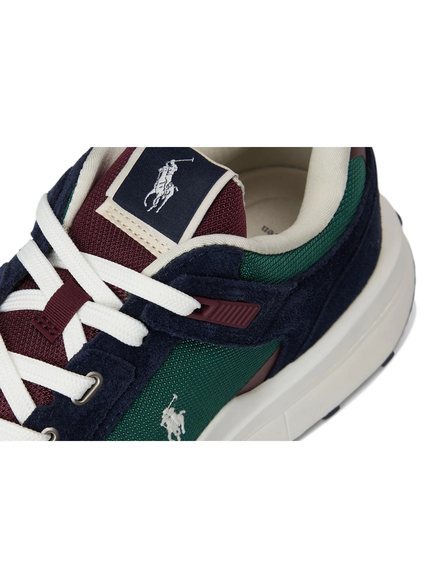 Кроссовки Polo Ralph Lauren Train 89 Suede & Oxford Sneakers, цвет Collegiate Color-Block — изображение 6 из 7