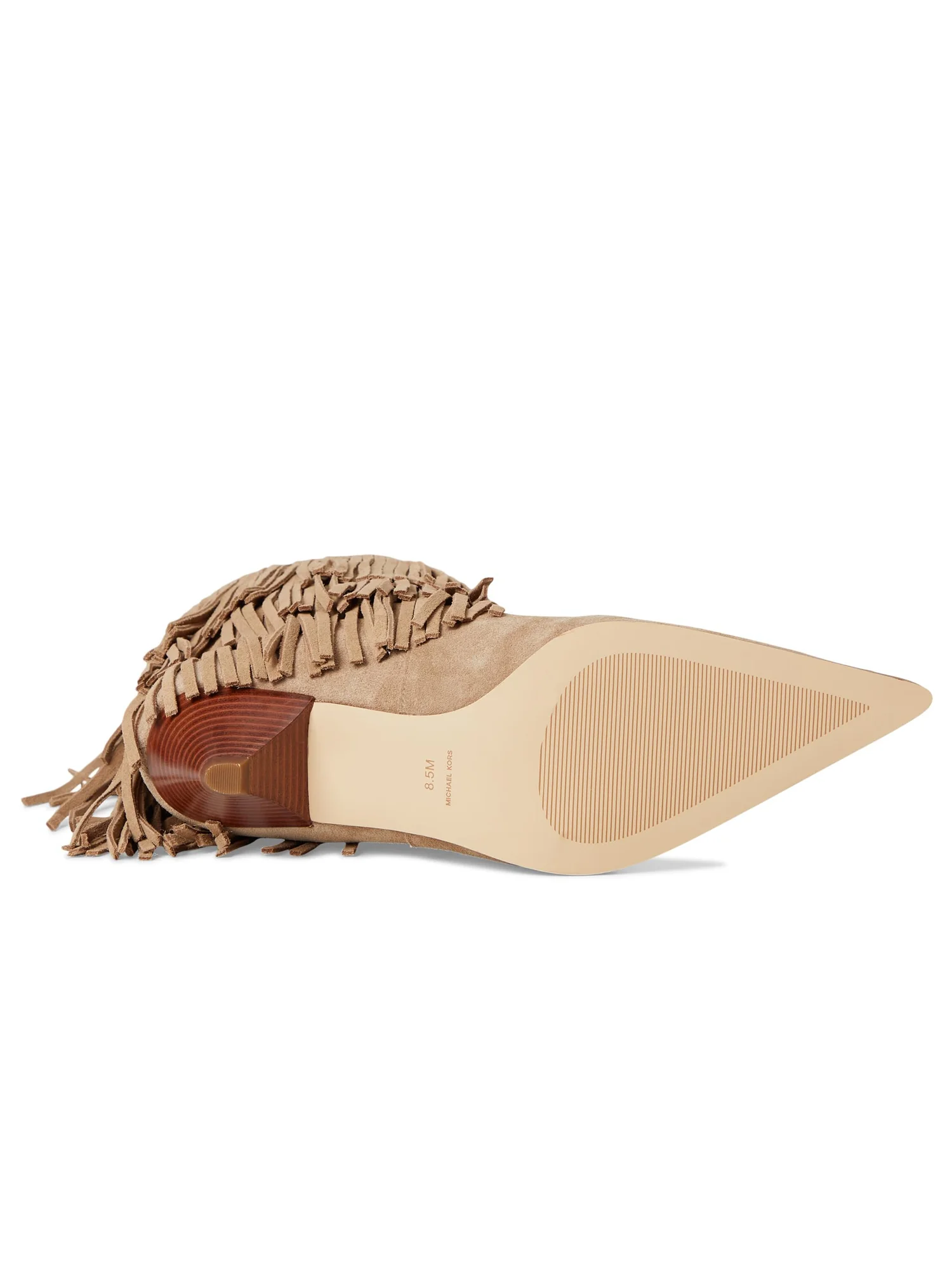 Ботинки MICHAEL Michael Kors Jayla Heeled Bootie — изображение 3 из 6, бежевый
