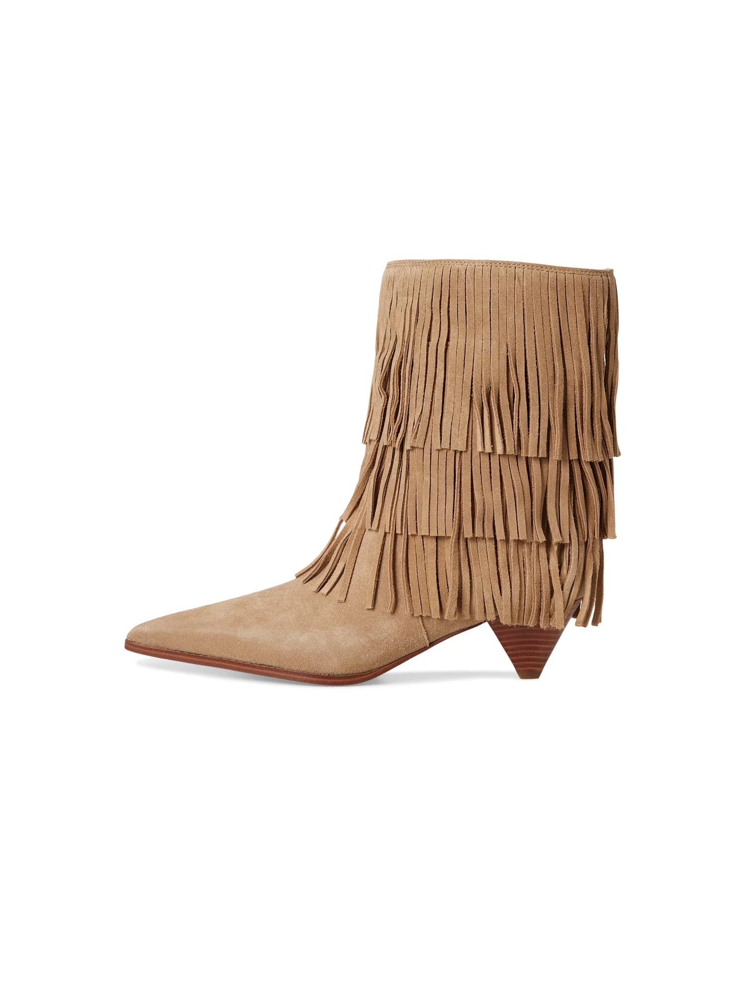 Ботинки MICHAEL Michael Kors Jayla Heeled Bootie — изображение 4 из 6, бежевый