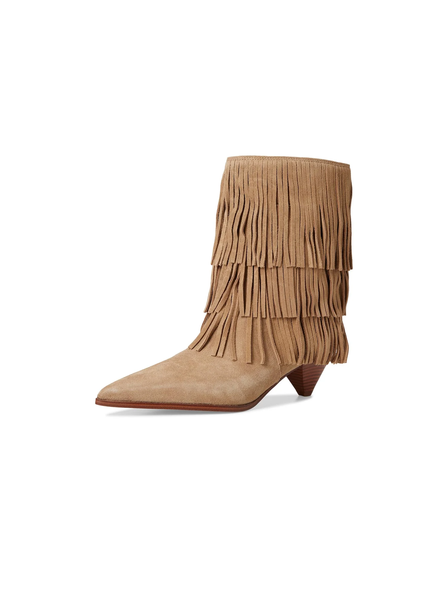 Ботинки MICHAEL Michael Kors Jayla Heeled Bootie — изображение 6 из 6, бежевый