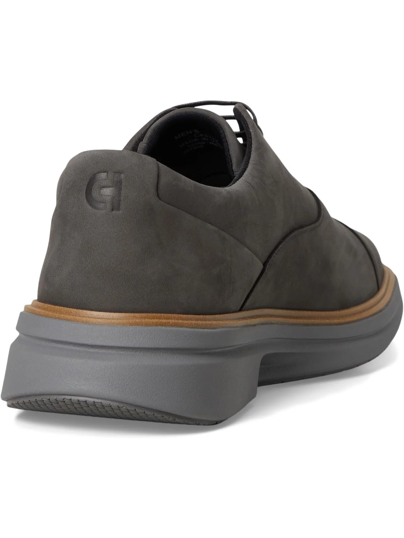 Оксфорды Cole Haan Men's Originalgrand Cityspectre Captoe Oxfords, Raven Nubuck/Dark Natural/Quiet Shade — изображение 5 из 7