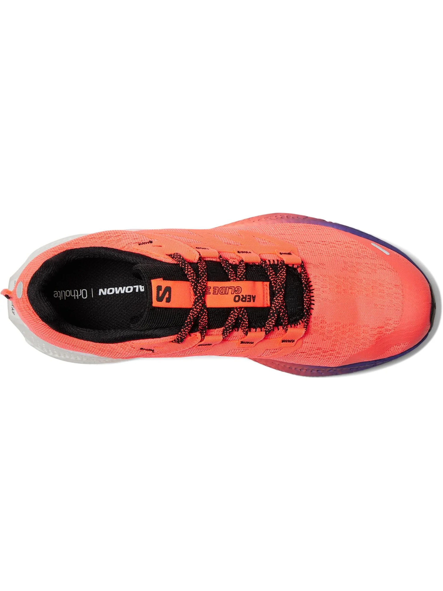 Кроссовки Salomon Men's Aero Glide — изображение 2 из 7, неоновый/белый/черный