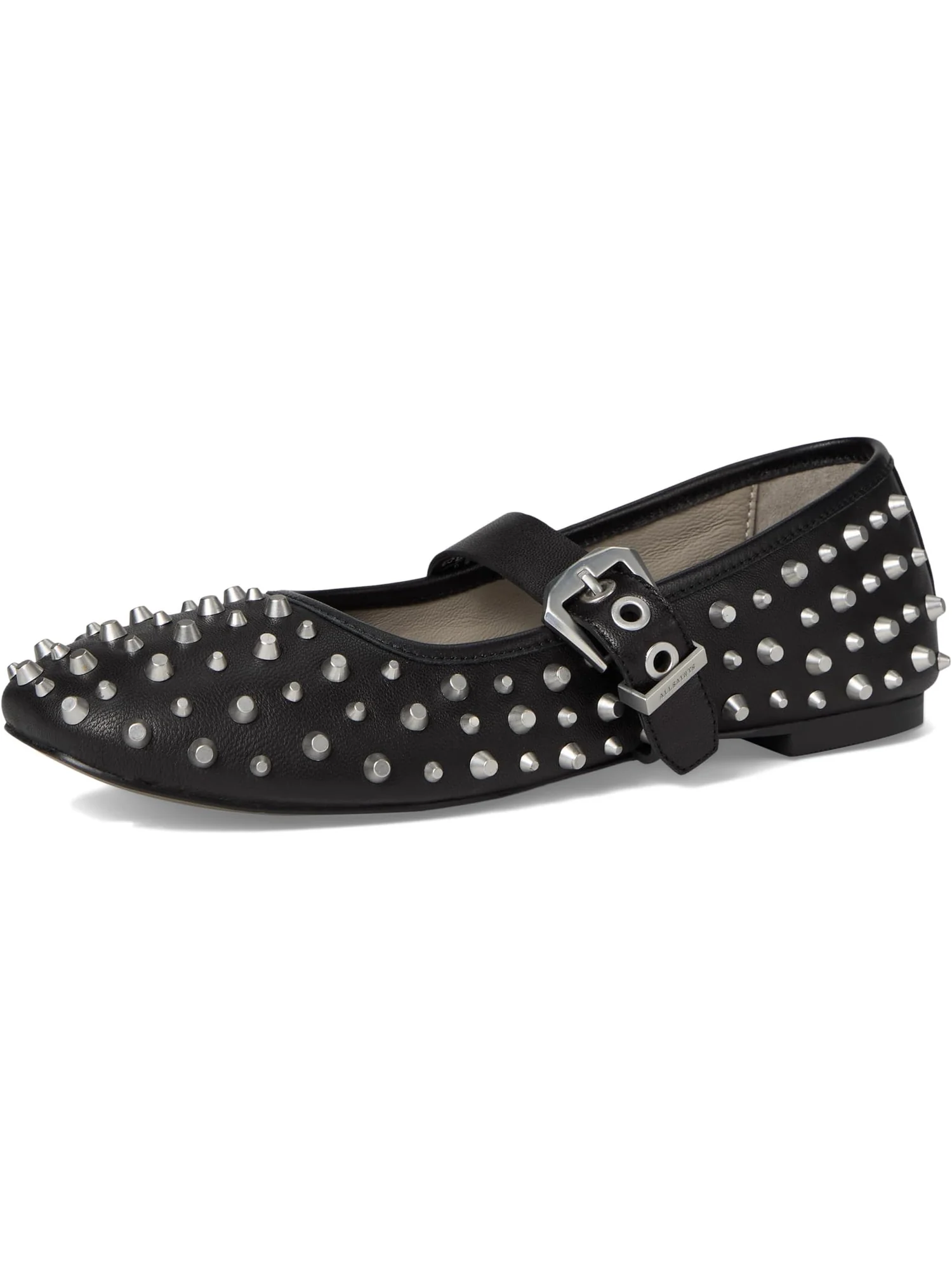 Балетки AllSaints Holly Stud Shoes — изображение 7 из 7, черный
